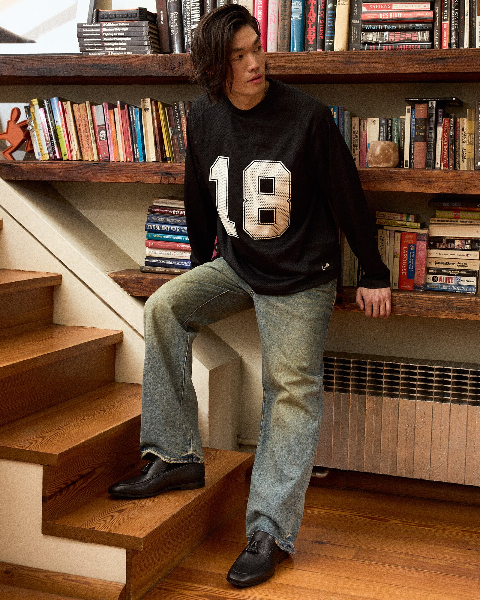 ONDRE BLACK LEATHER-Cool A Warm