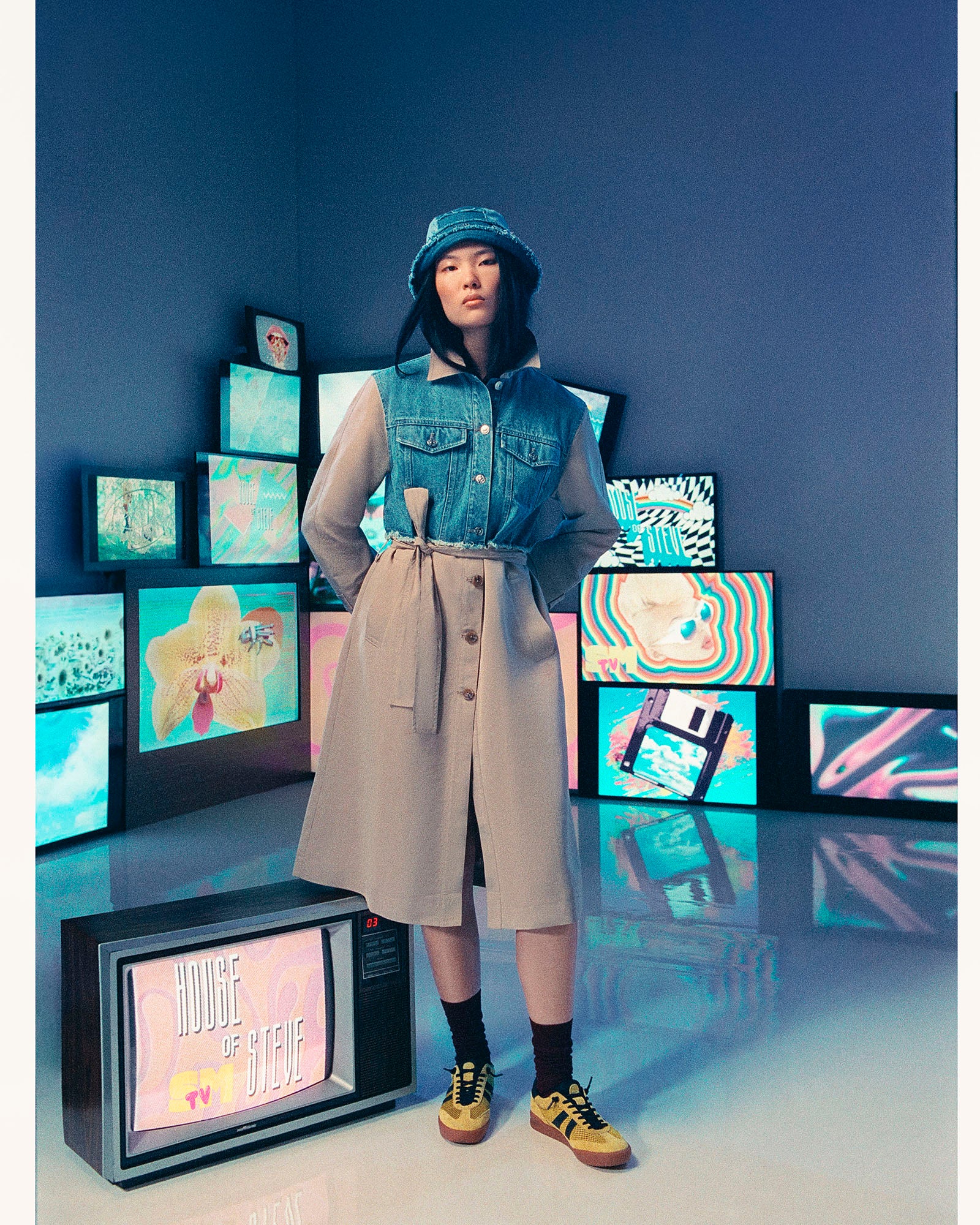 SORAYA COAT DENIM MULTI-Cool A Warm