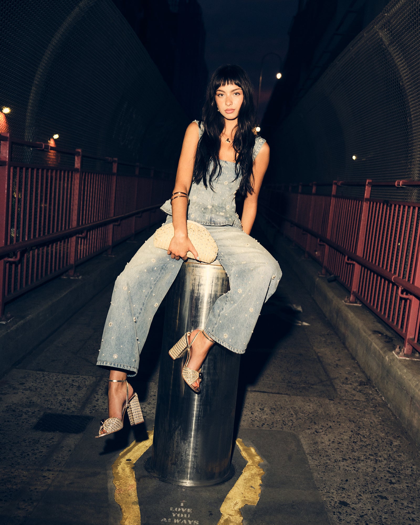 PENELOPI DENIM TOP-Cool A Warm