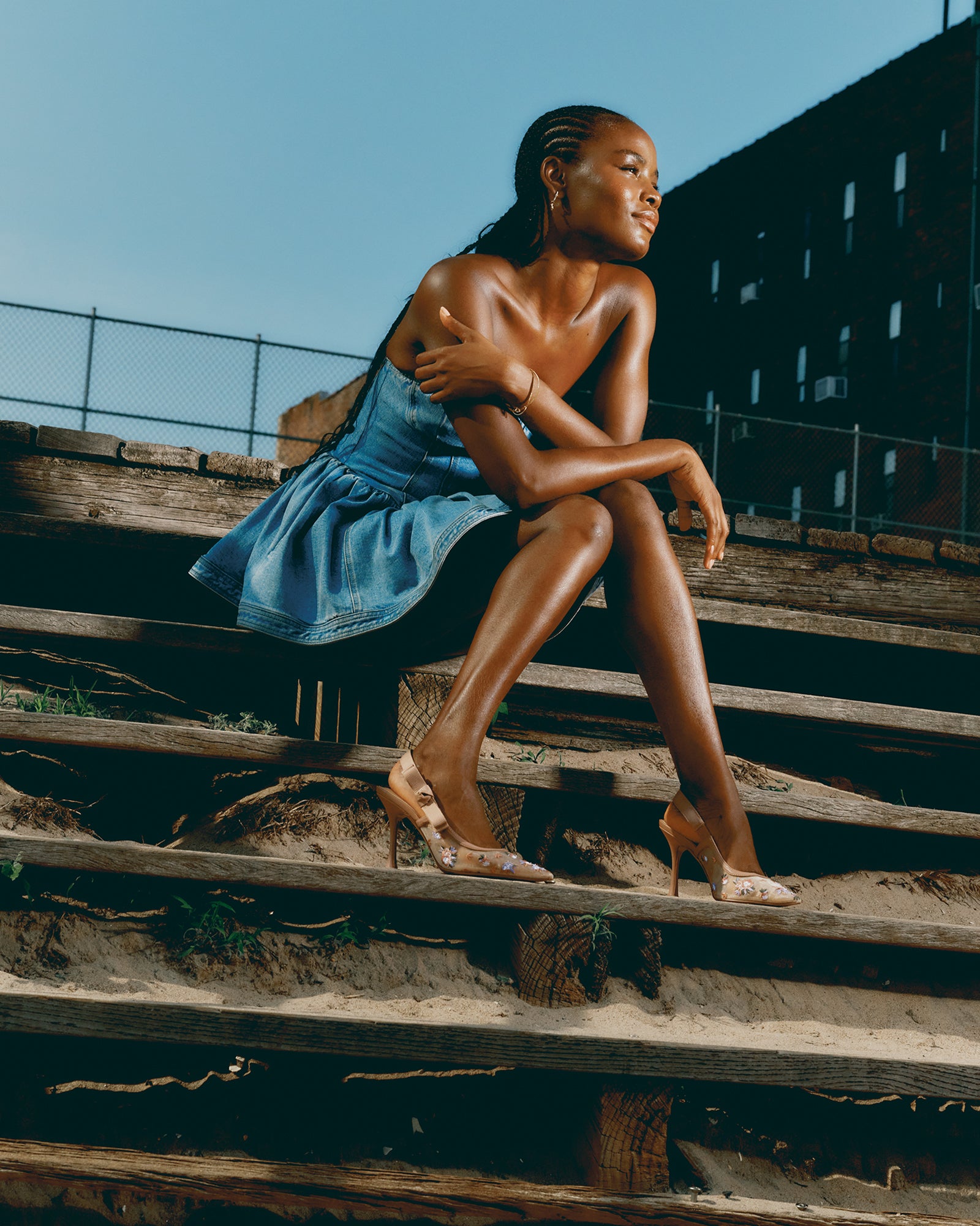 RINA DENIM TOP-Cool A Warm