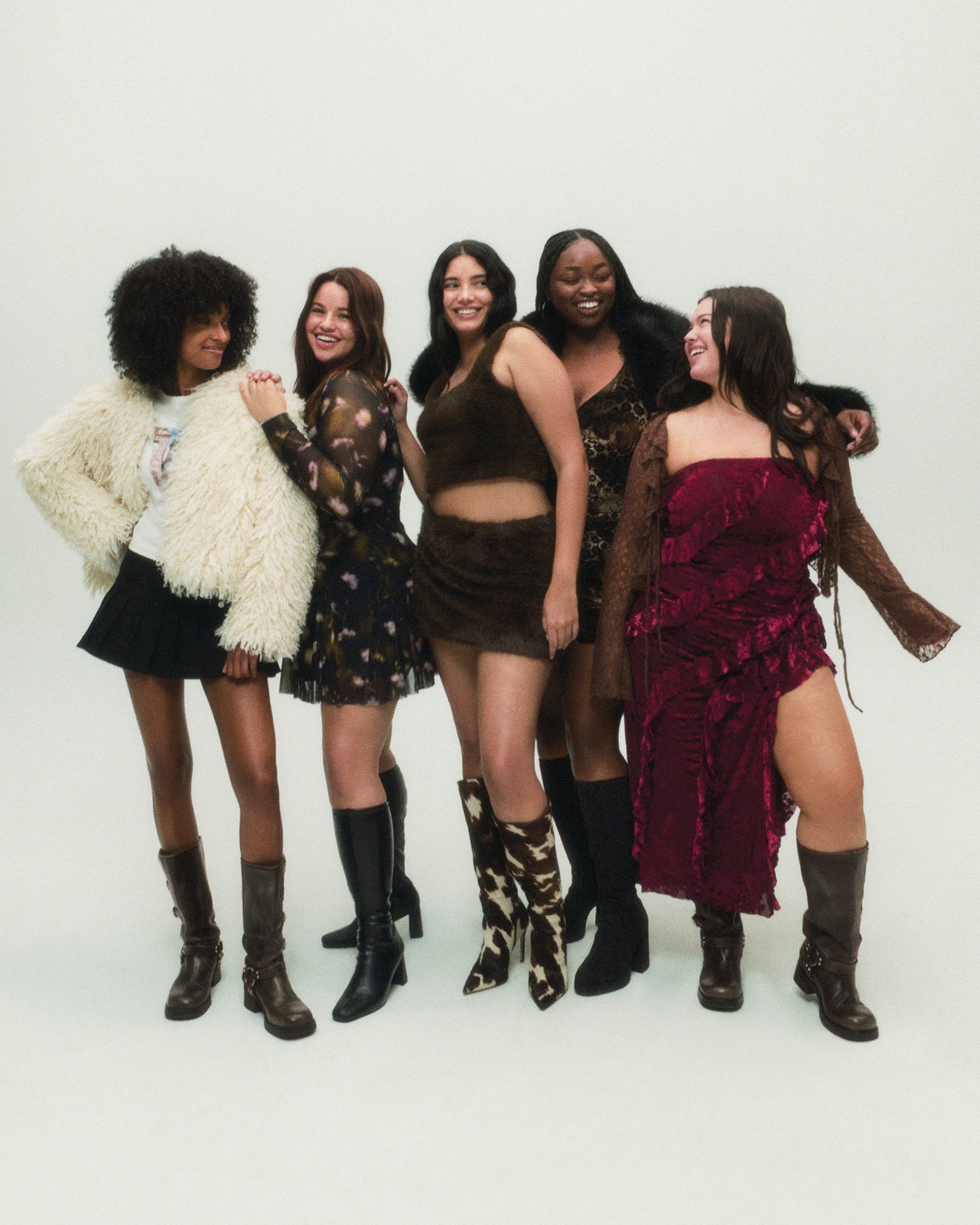 NITRO BROWN COW PRINT WIDE CALF-Cool A Warm