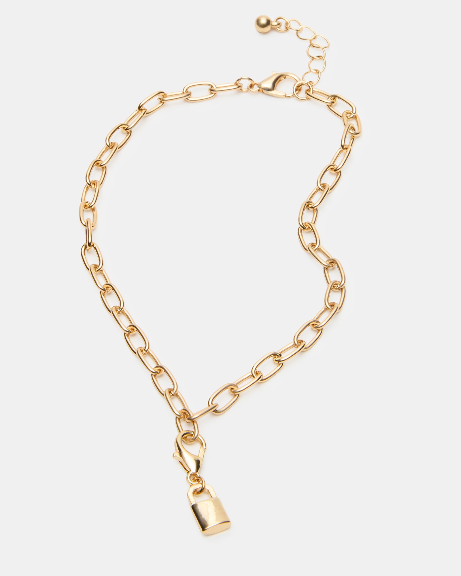 LOCK CHARM ANKLET SET-Cool A Warm