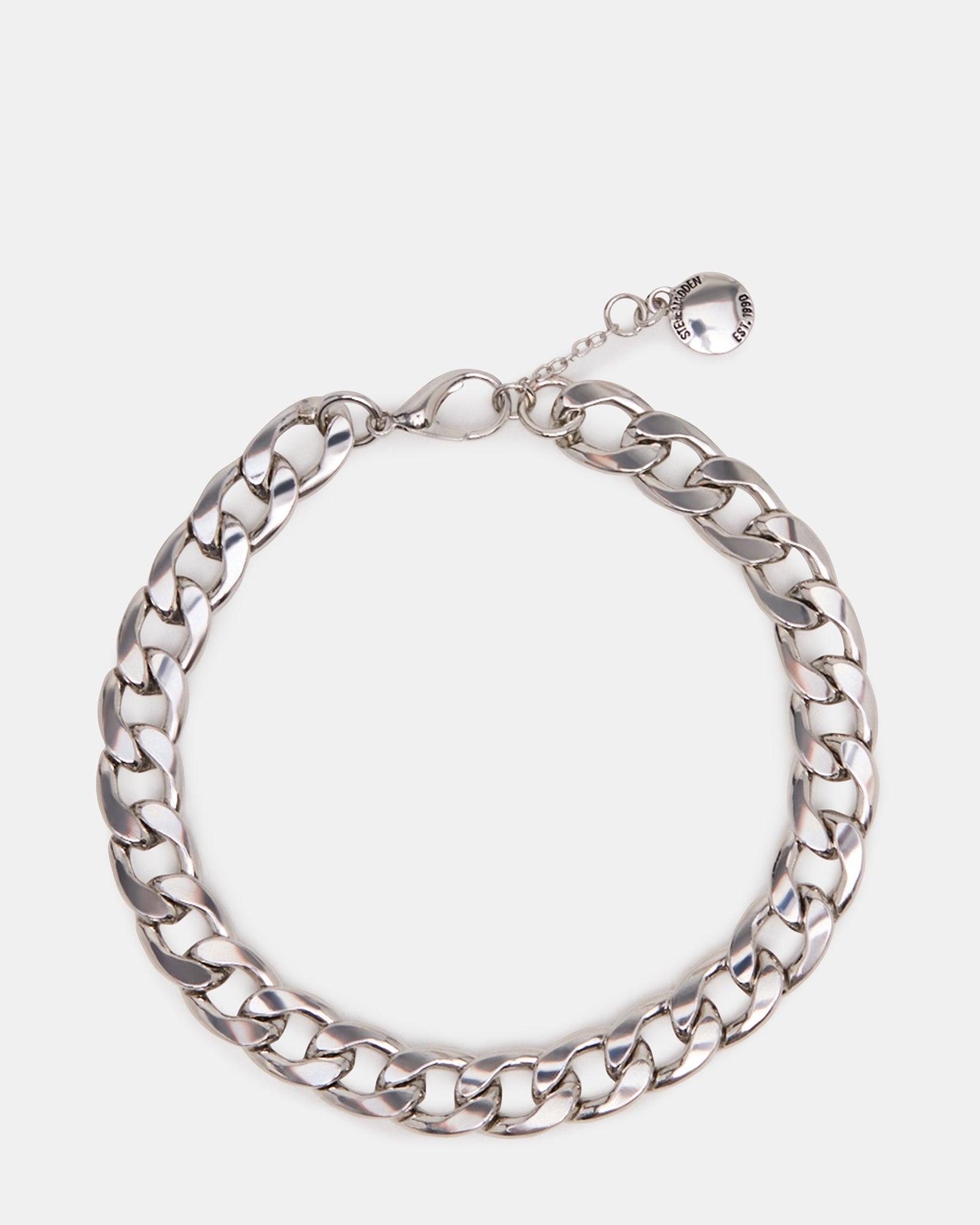 LINK CHAIN ANKLET SILVER-Cool A Warm