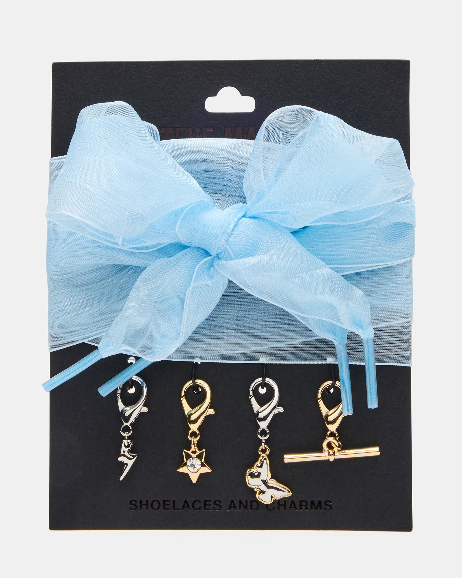 SHOE LACES AND CHARMS BLUE-Cool A Warm