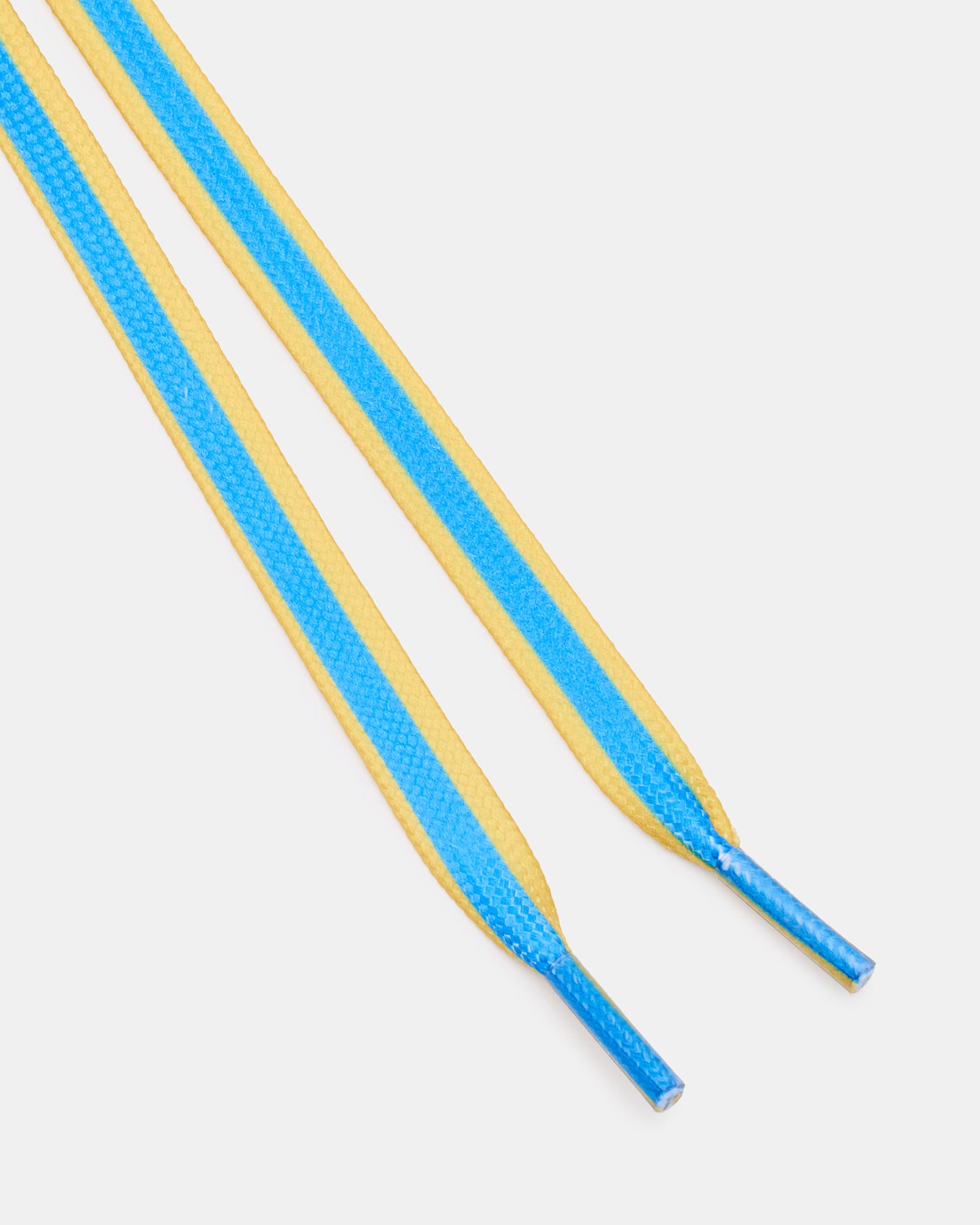 SHOE LACES AND CHARMS BLUE/YELLOW-Cool A Warm