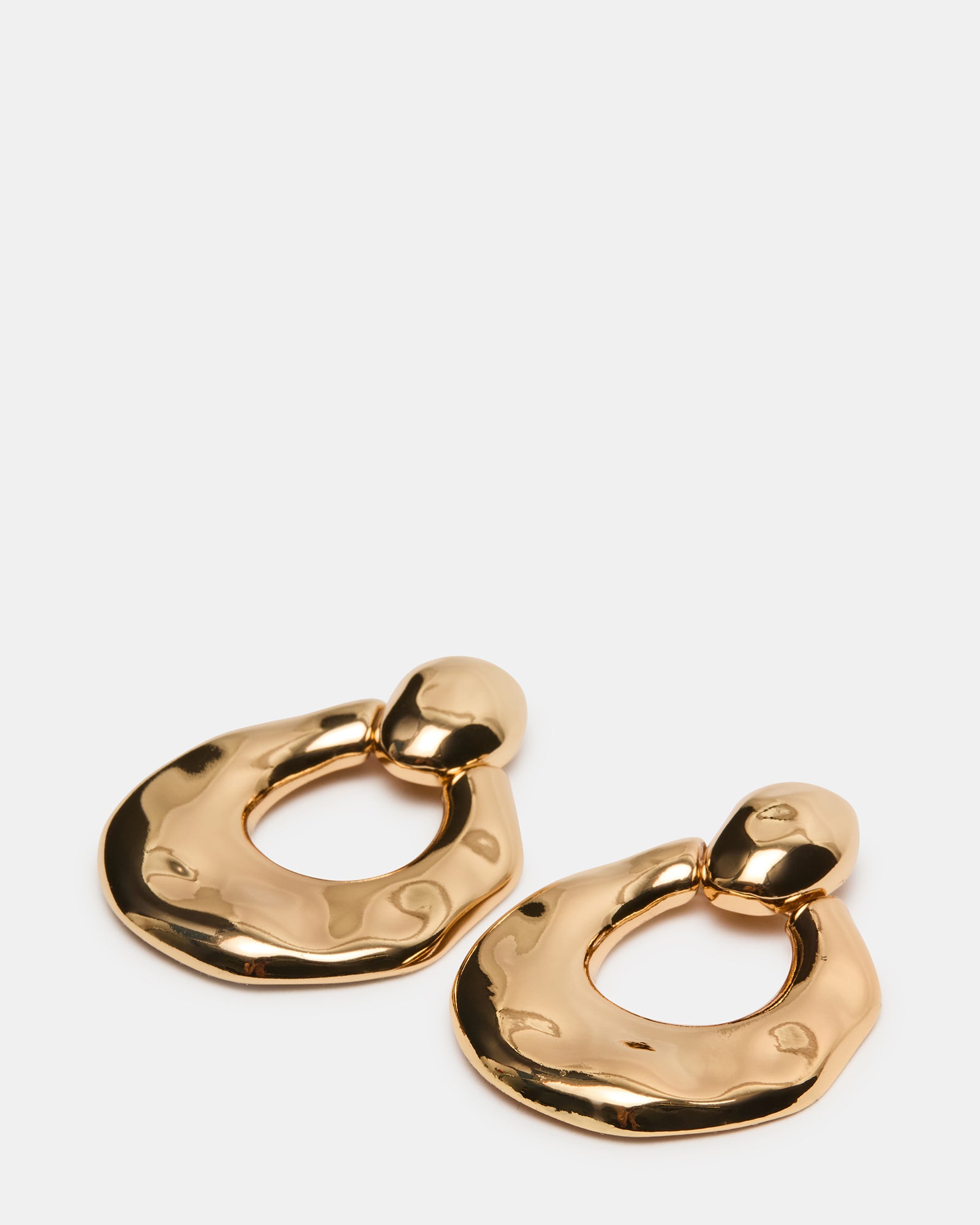 DOOR KNOCKER EARRINGS GOLD-Cool A Warm
