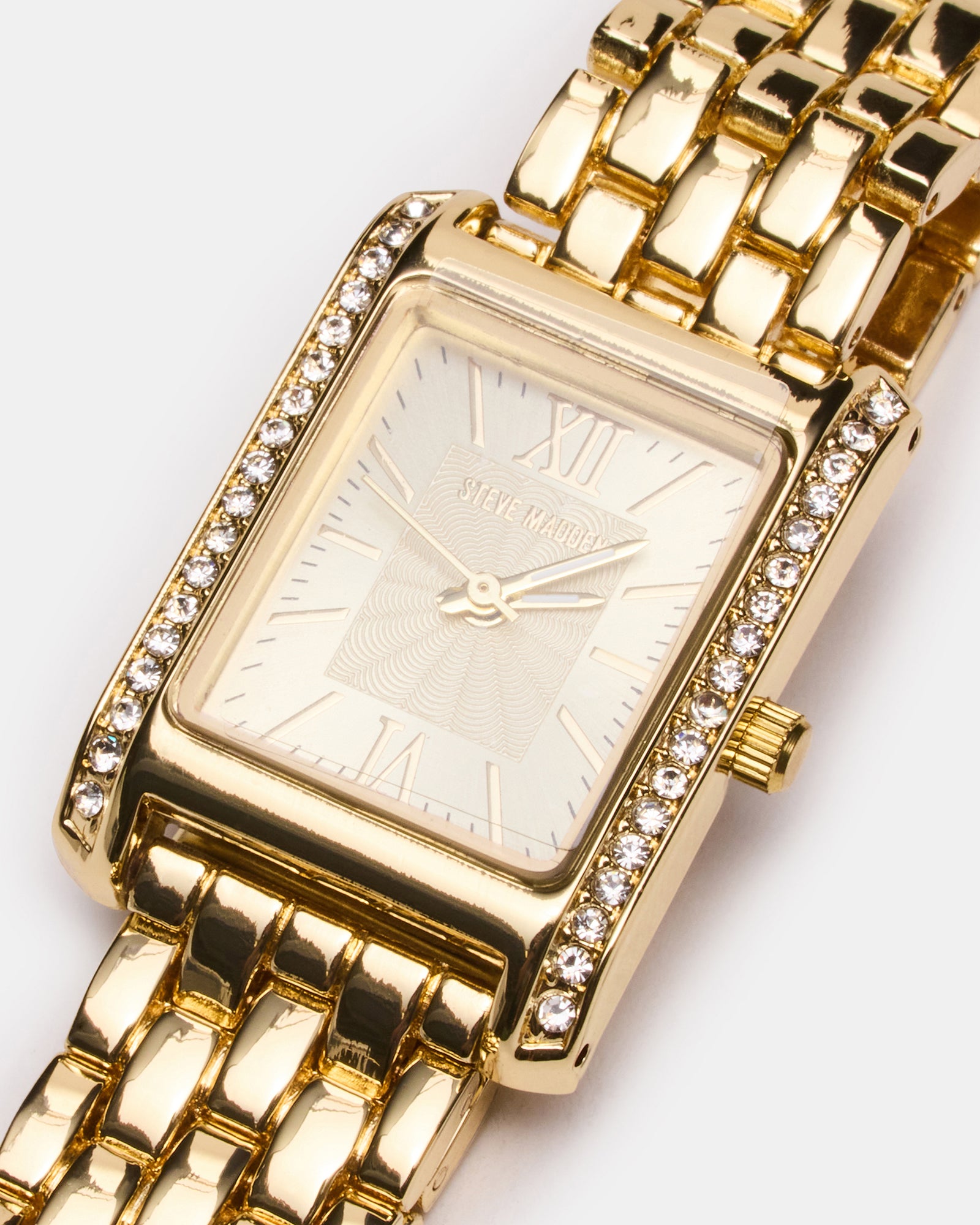 WOMEN'S SQUARE STAINLESS STEEL WATCH GOLD-Cool A Warm