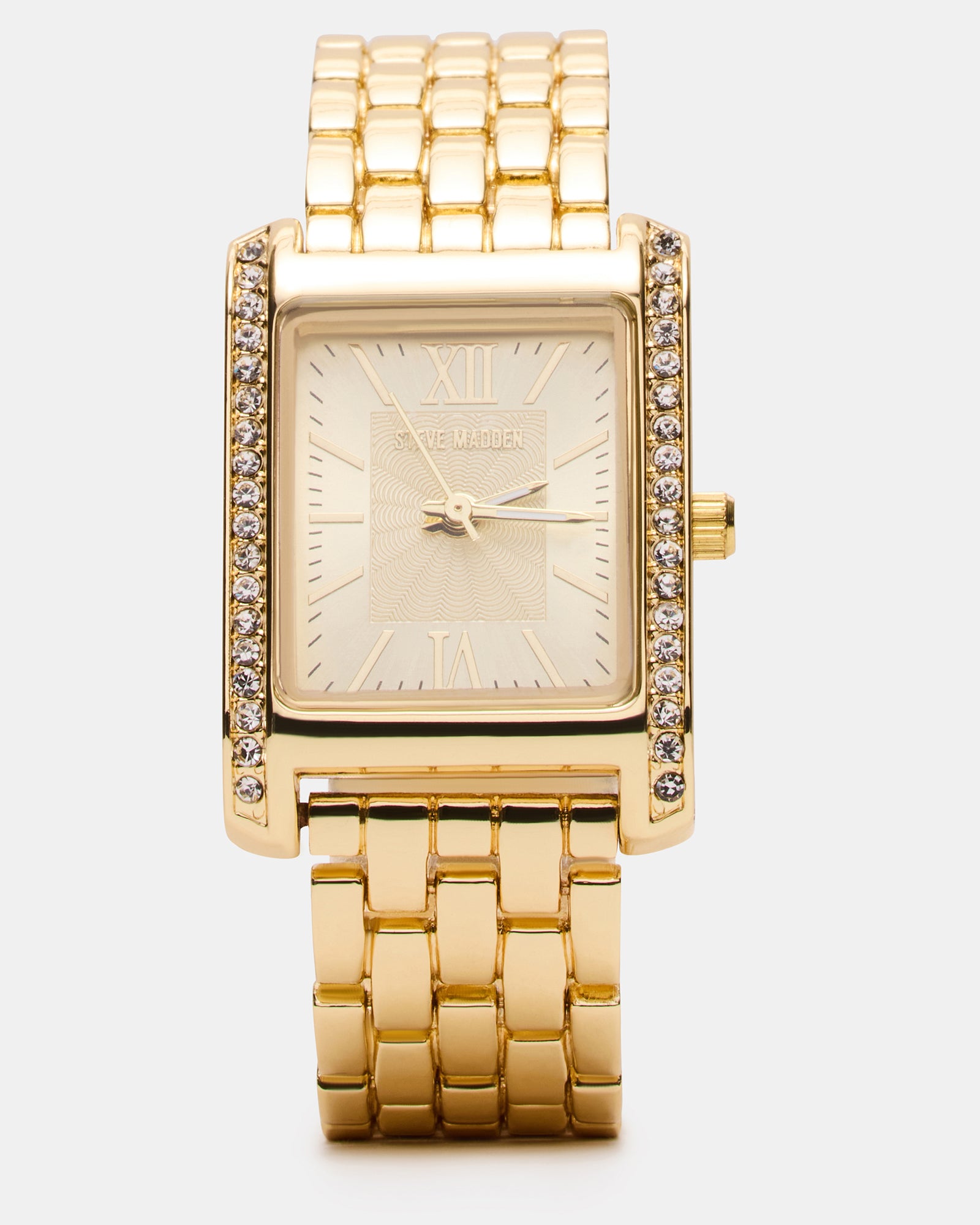 WOMEN'S SQUARE STAINLESS STEEL WATCH GOLD-Cool A Warm