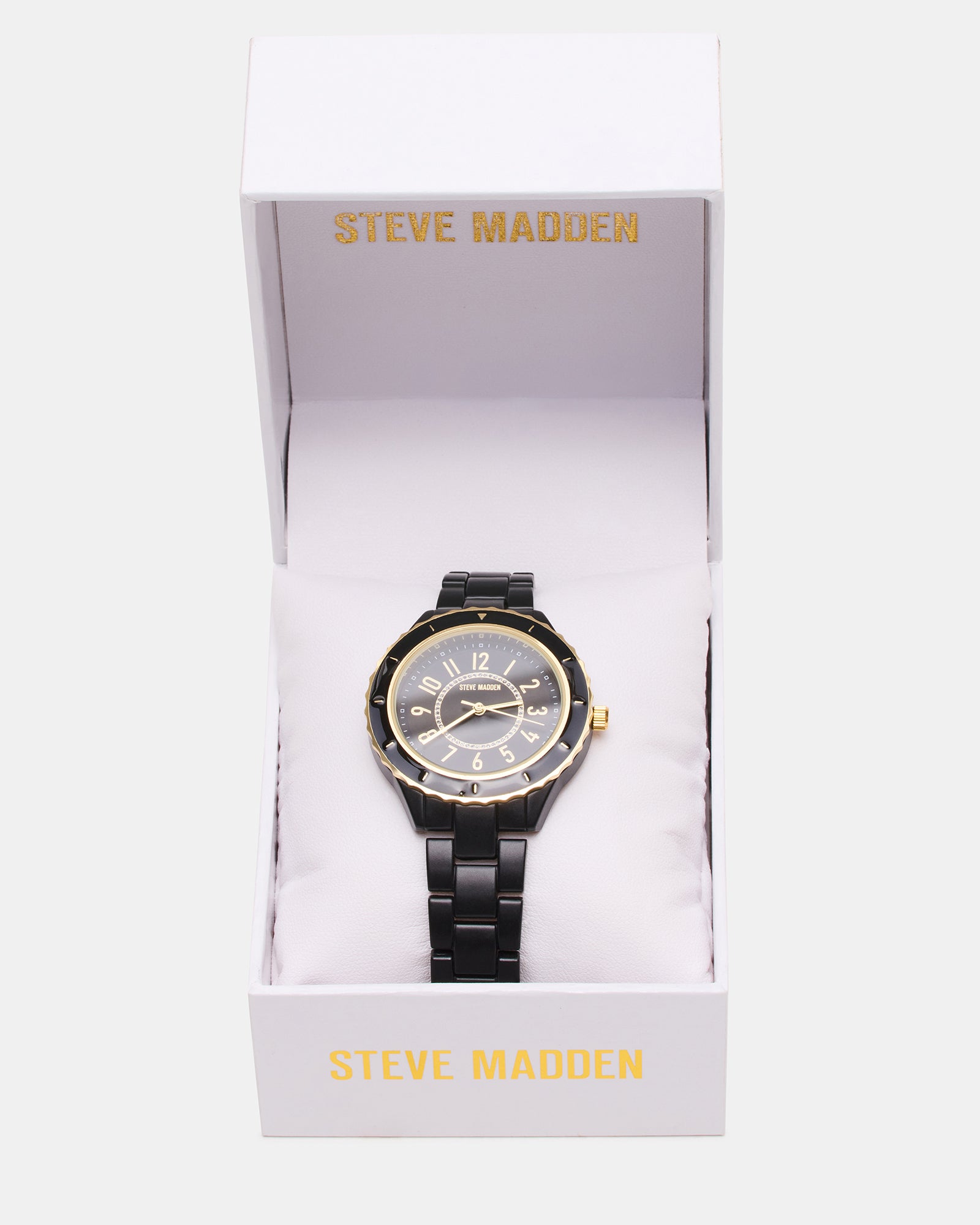 WOMEN'S STAINLESS STEEL WATCH BLACK-Cool A Warm