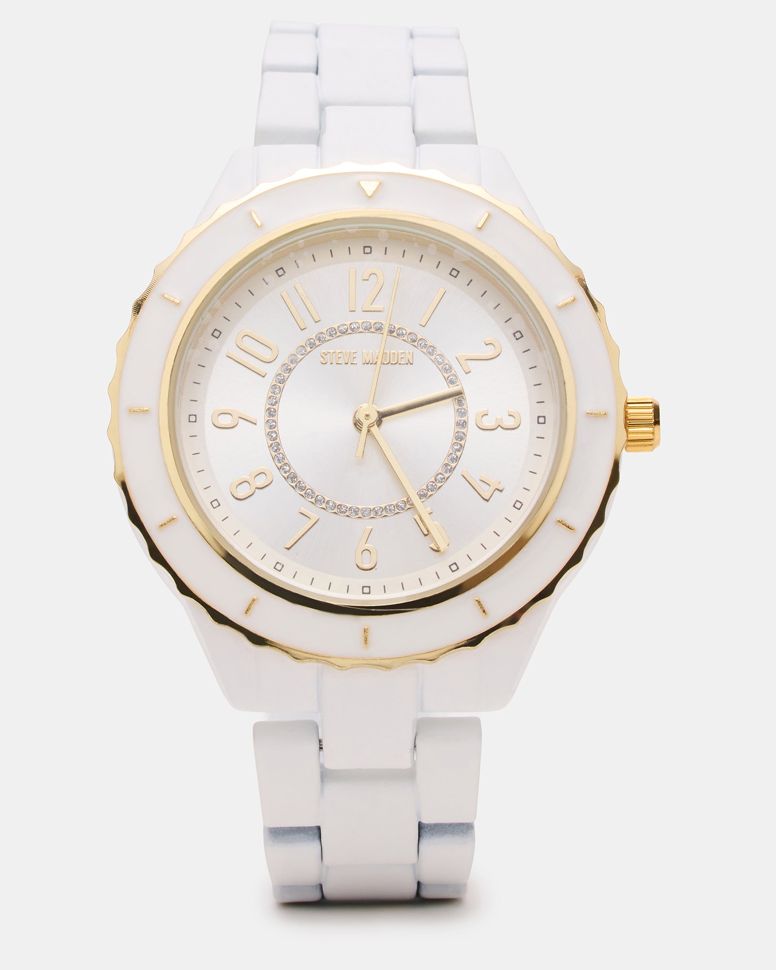 WOMEN'S STAINLESS STEEL WATCH WHITE-Cool A Warm