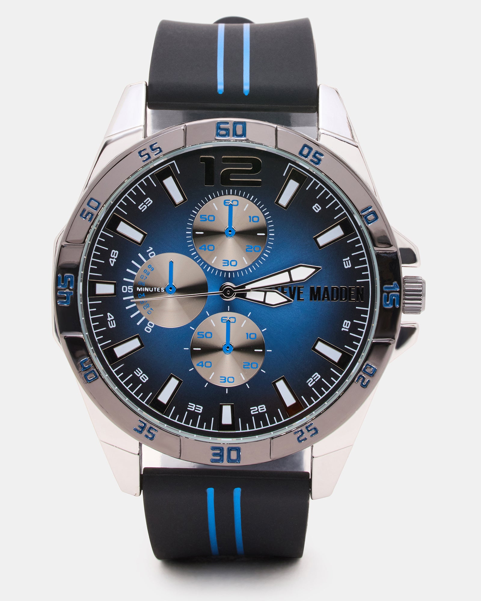 MEN'S ALLOY WATCH BLACK/BLUE-Cool A Warm