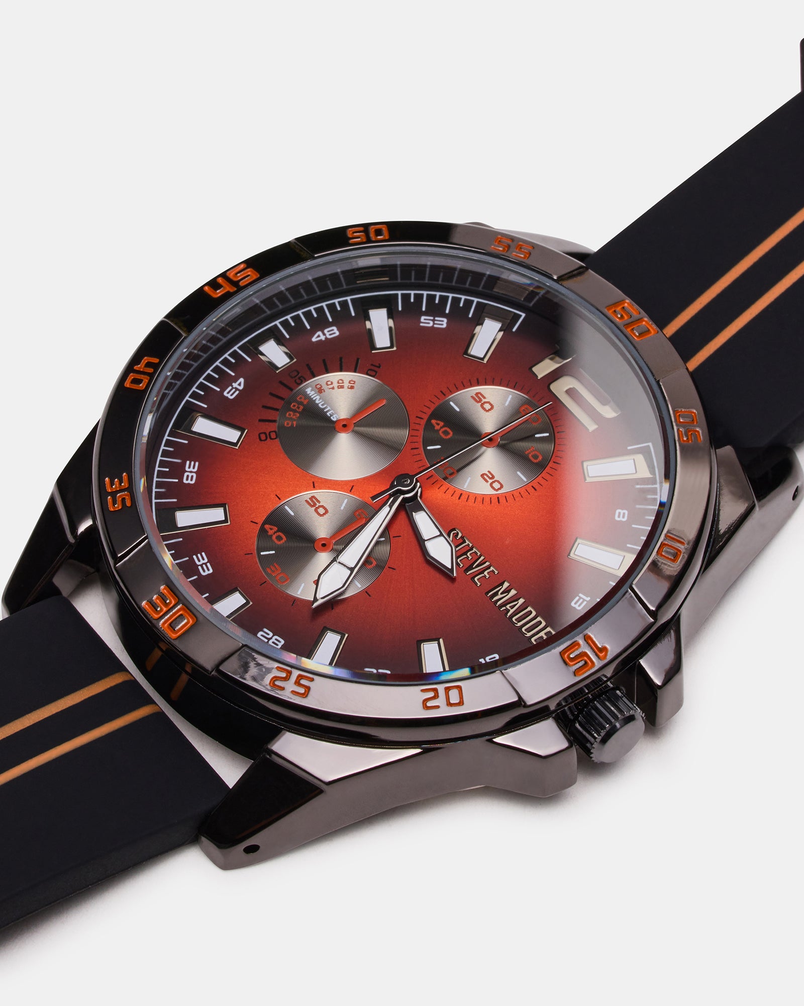 MEN'S ALLOY WATCH BLACK/RED-Cool A Warm