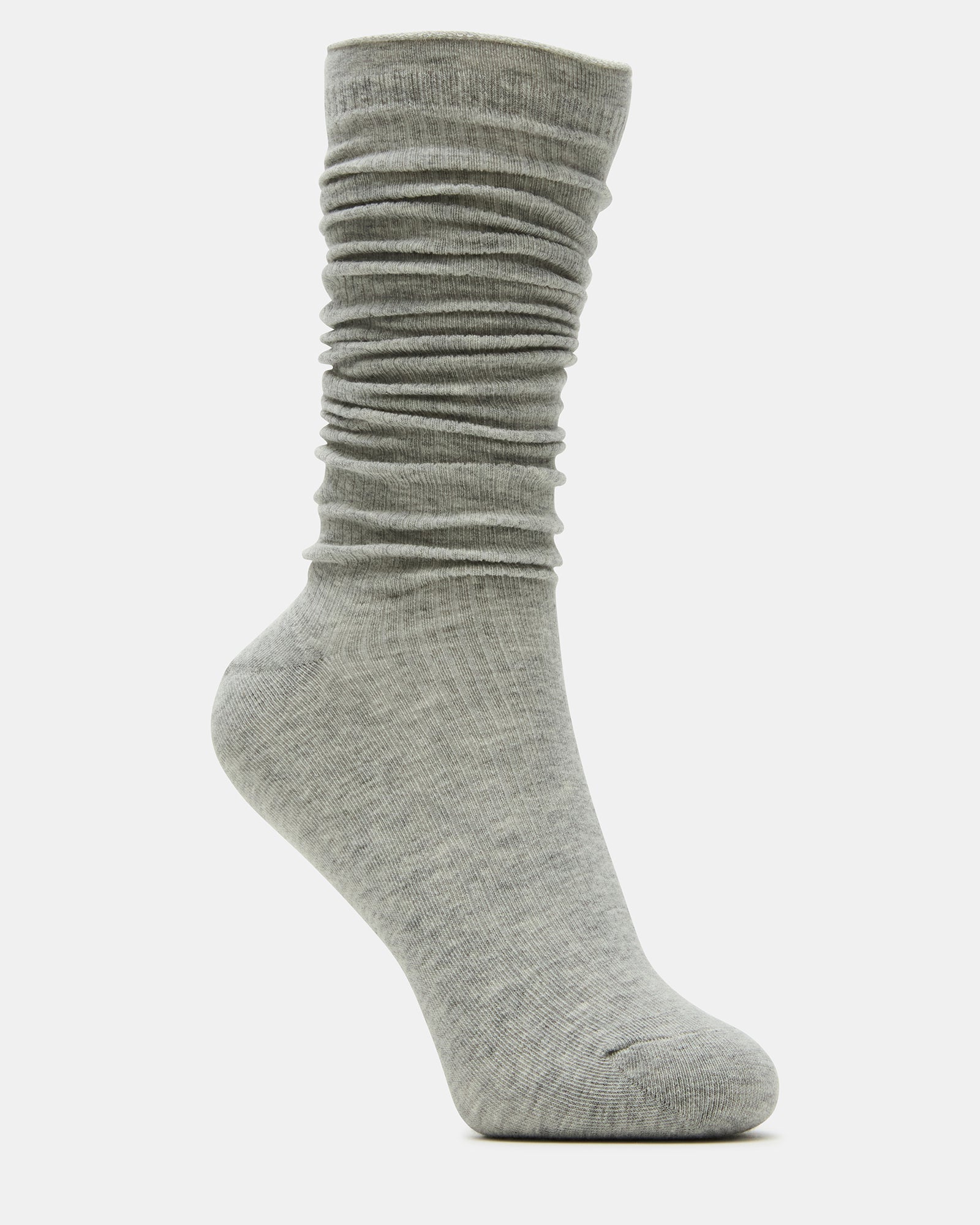 SLOUCHY RIB SOCKS OATMEAL HEATHER-Cool A Warm