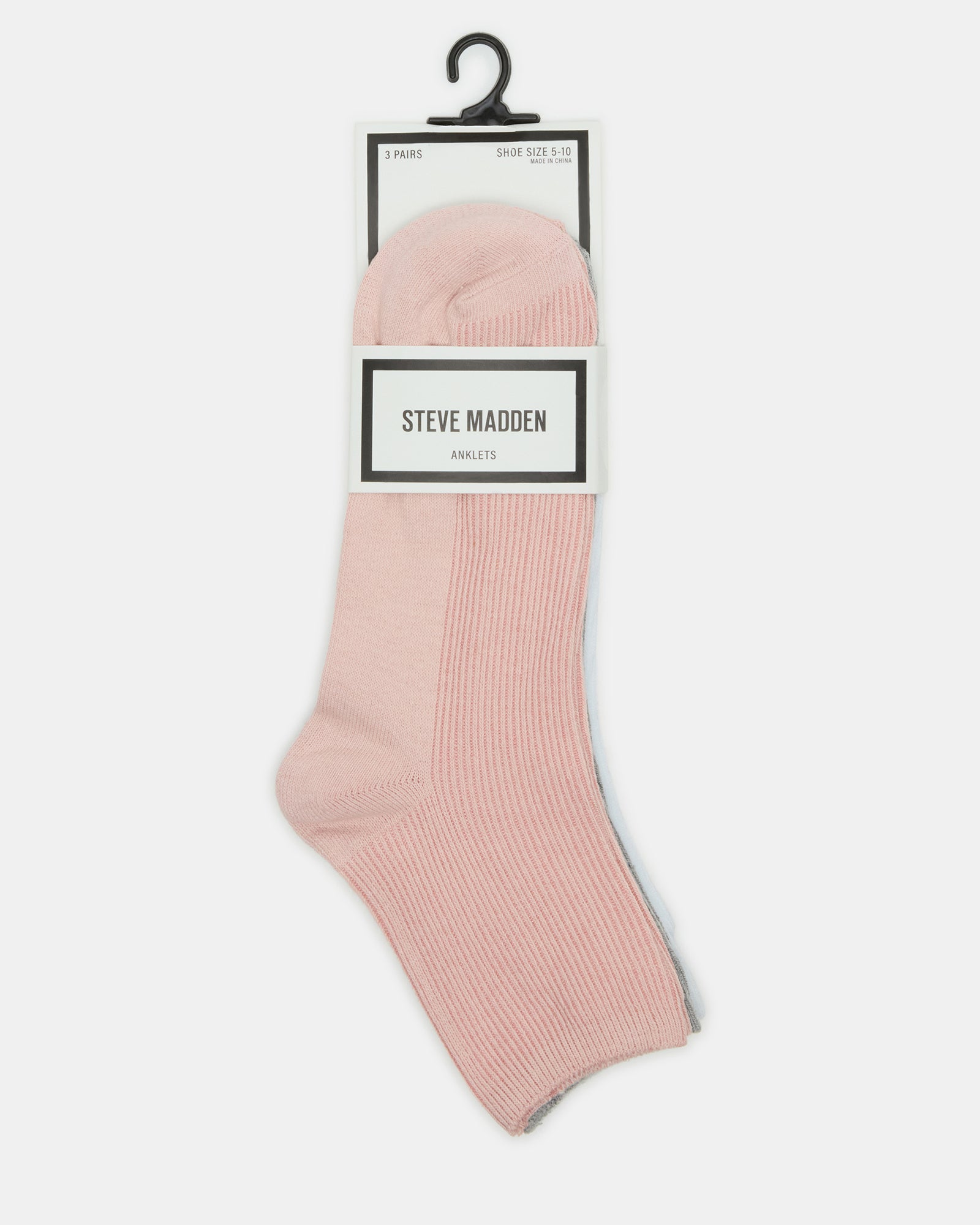 3 PACK ANKLET SOCKS-Cool A Warm