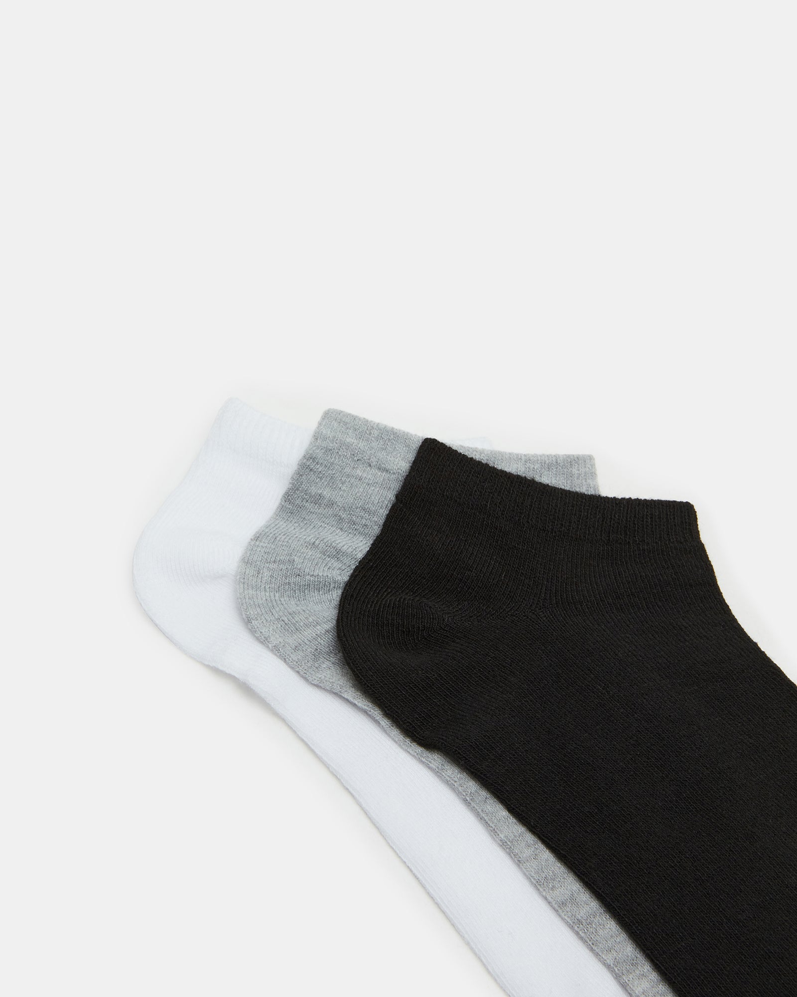 BASIC LOW CUT SOCKS BLACK/WHITE-Cool A Warm