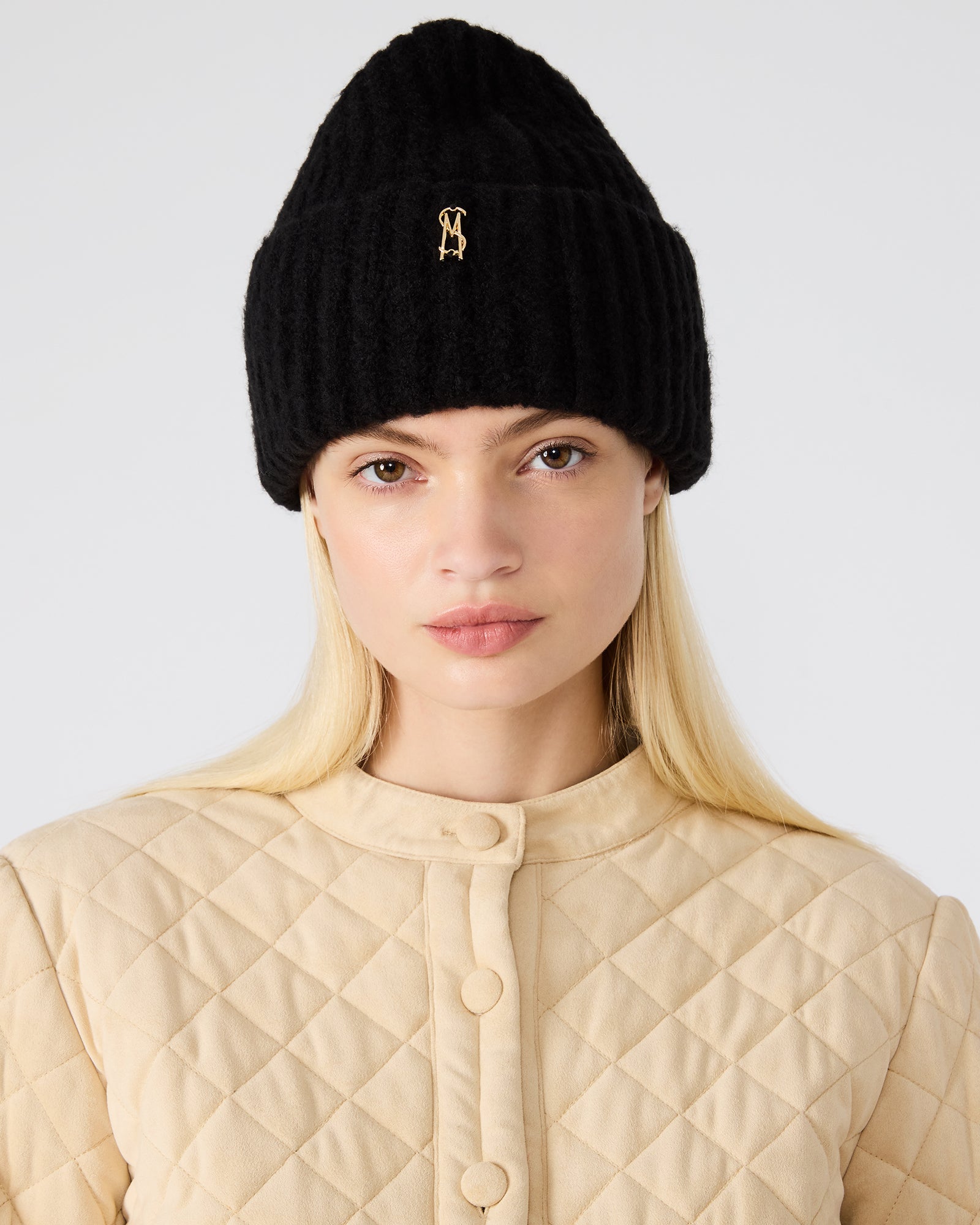 LOGO BEANIE BLACK-Cool A Warm