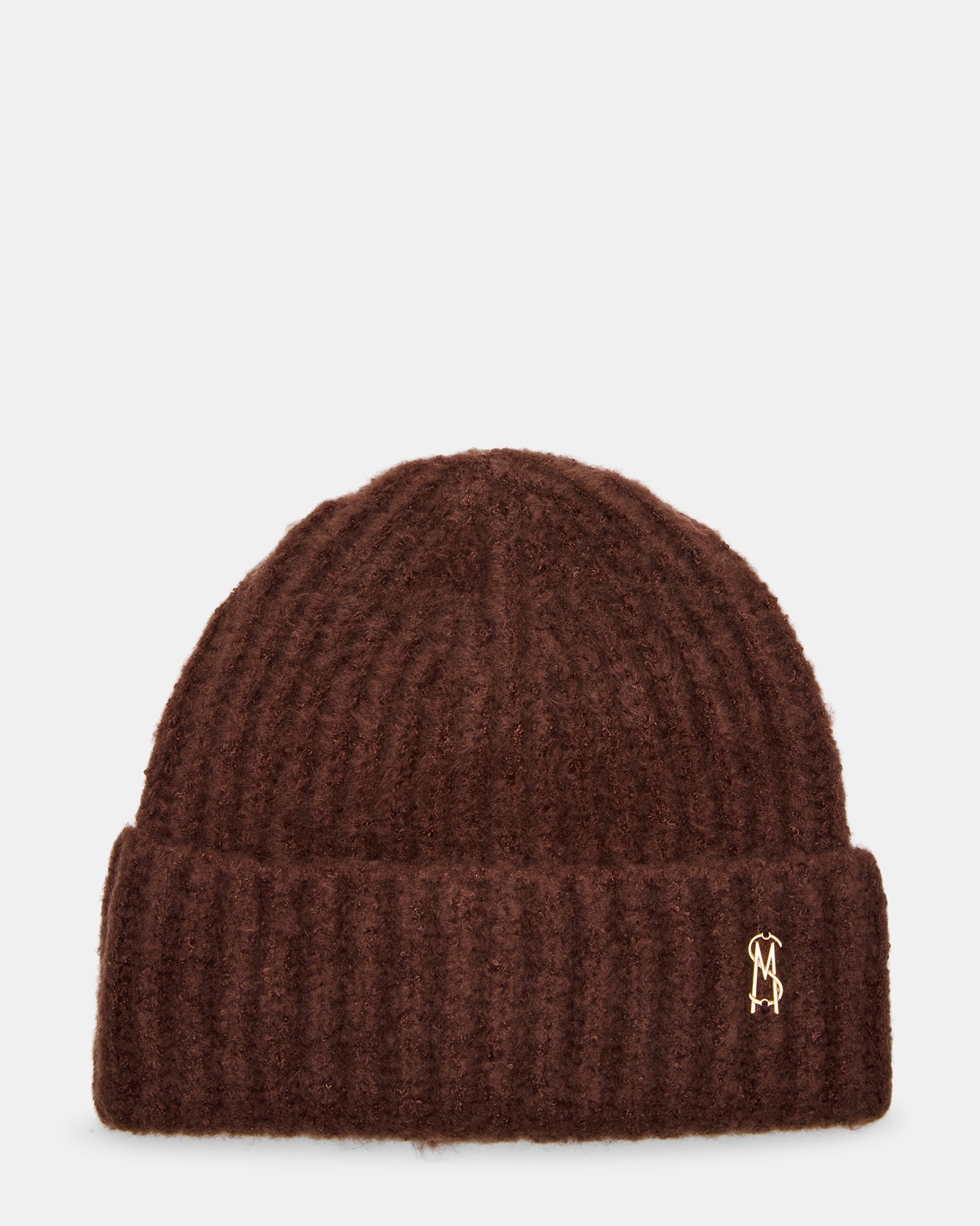 LOGO BEANIE DARK BROWN-Cool A Warm