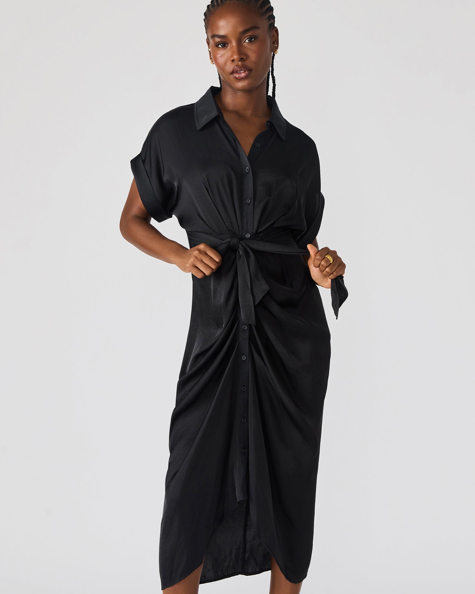 TORI DRESS BLACK-Cool A Warm