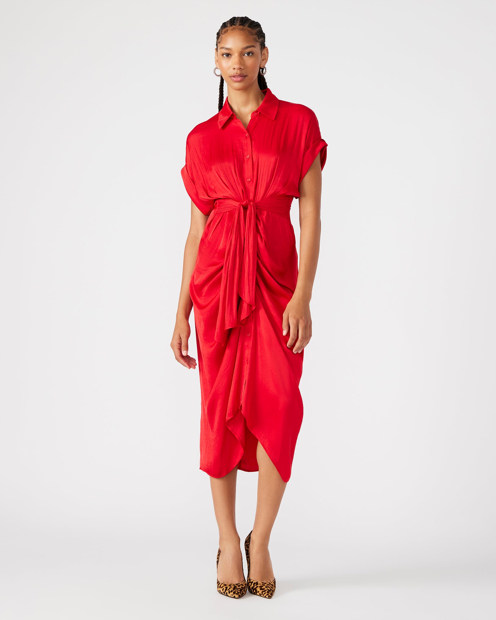 TORI DRESS RED-Cool A Warm
