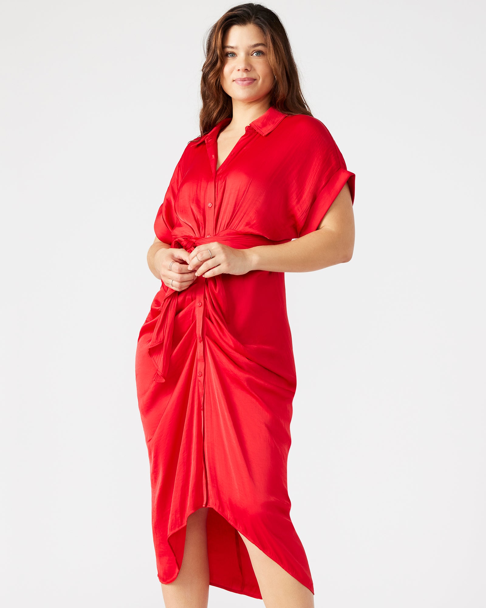 TORI DRESS RED-Cool A Warm
