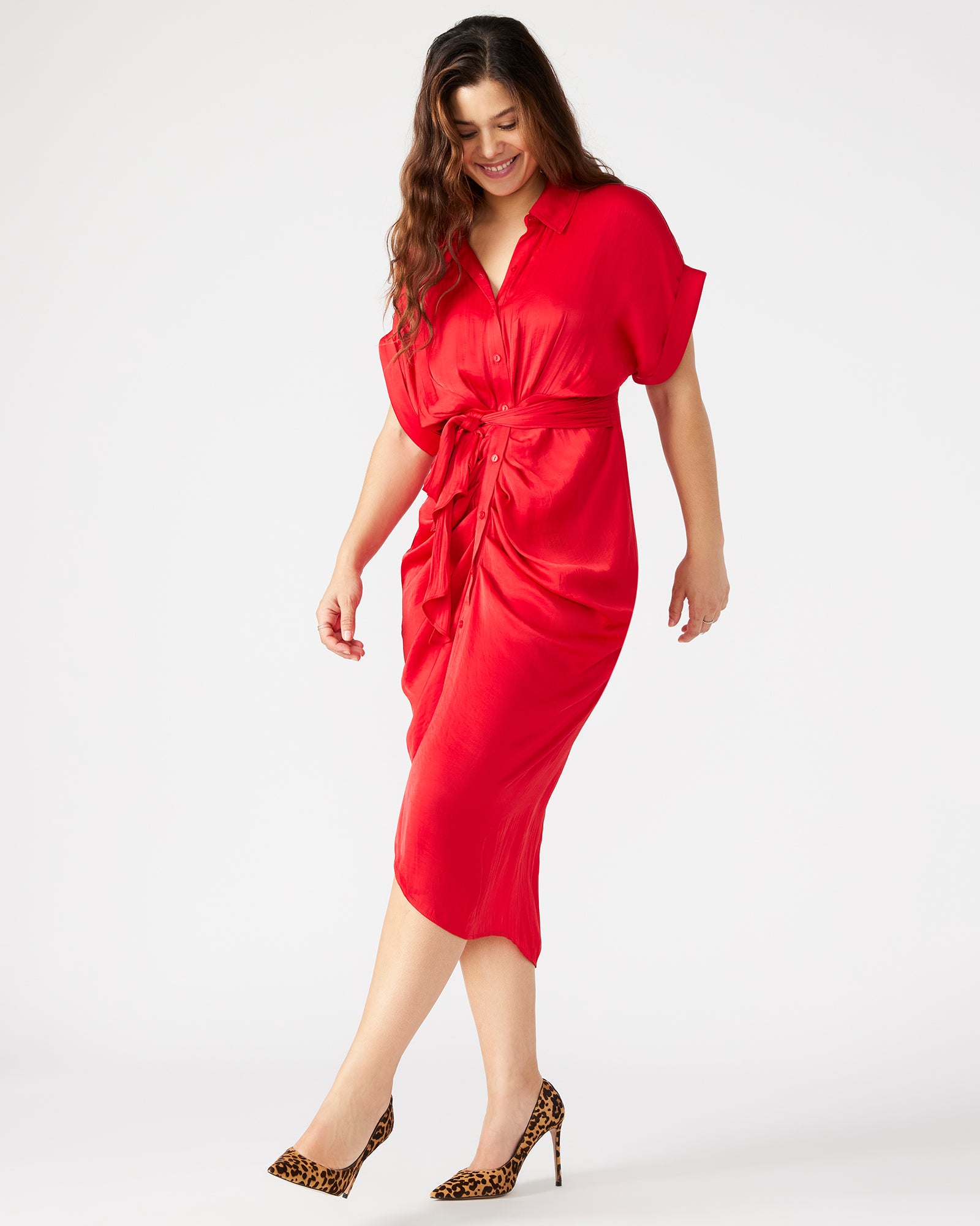 TORI DRESS RED-Cool A Warm
