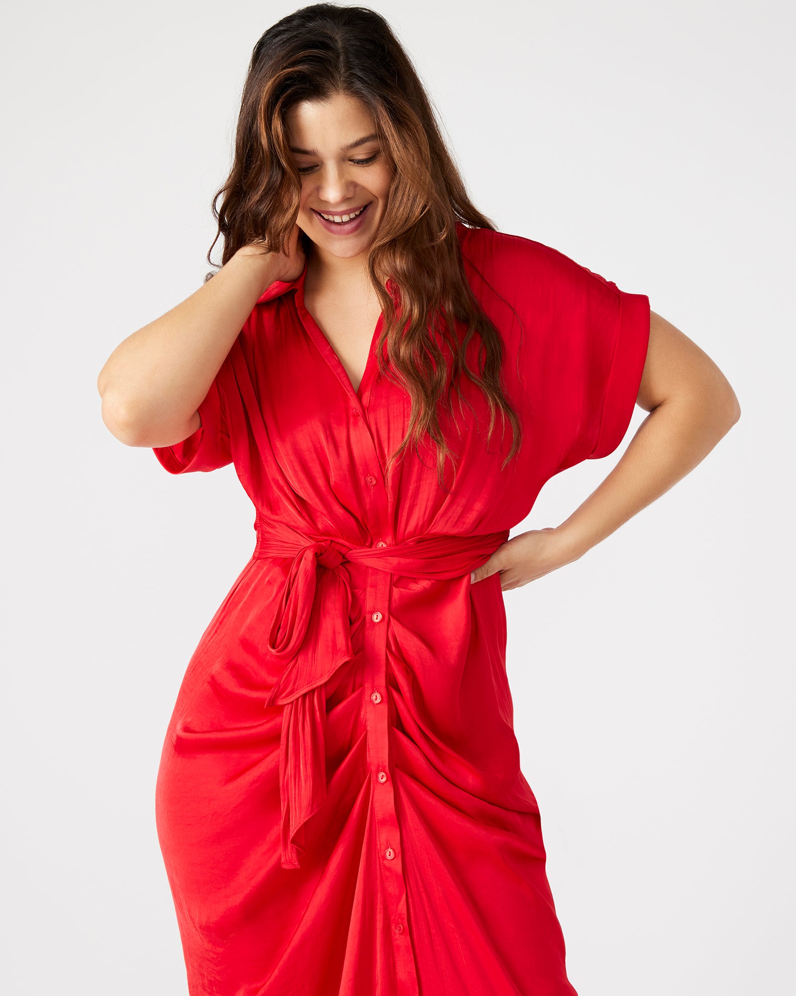 TORI DRESS RED-Cool A Warm