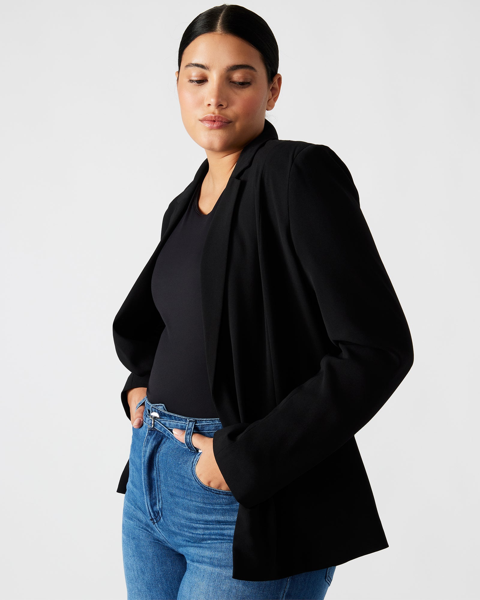 PAYTON BLAZER BLACK-Cool A Warm