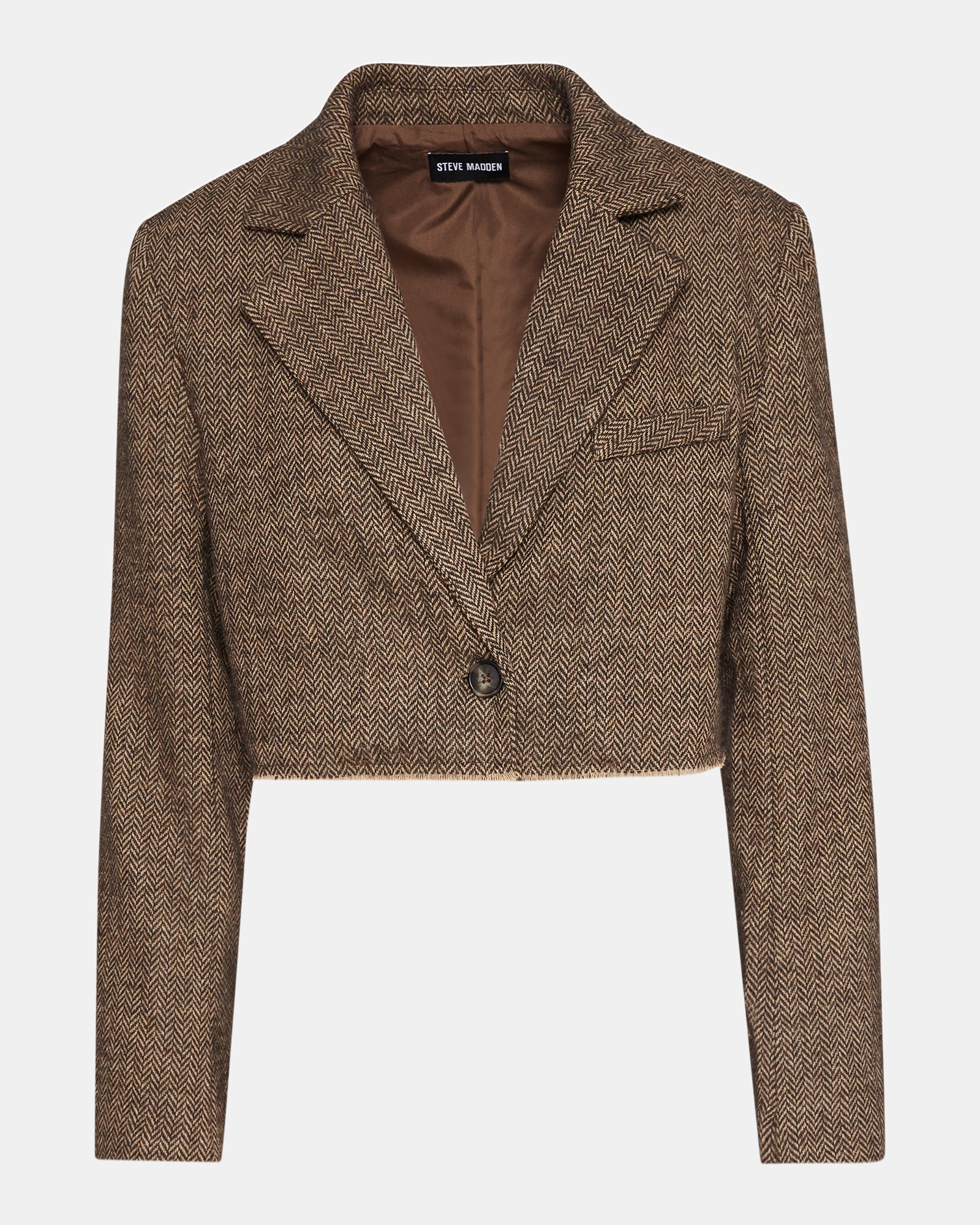 RUPI CROPPED BLAZER BROWN-Cool A Warm