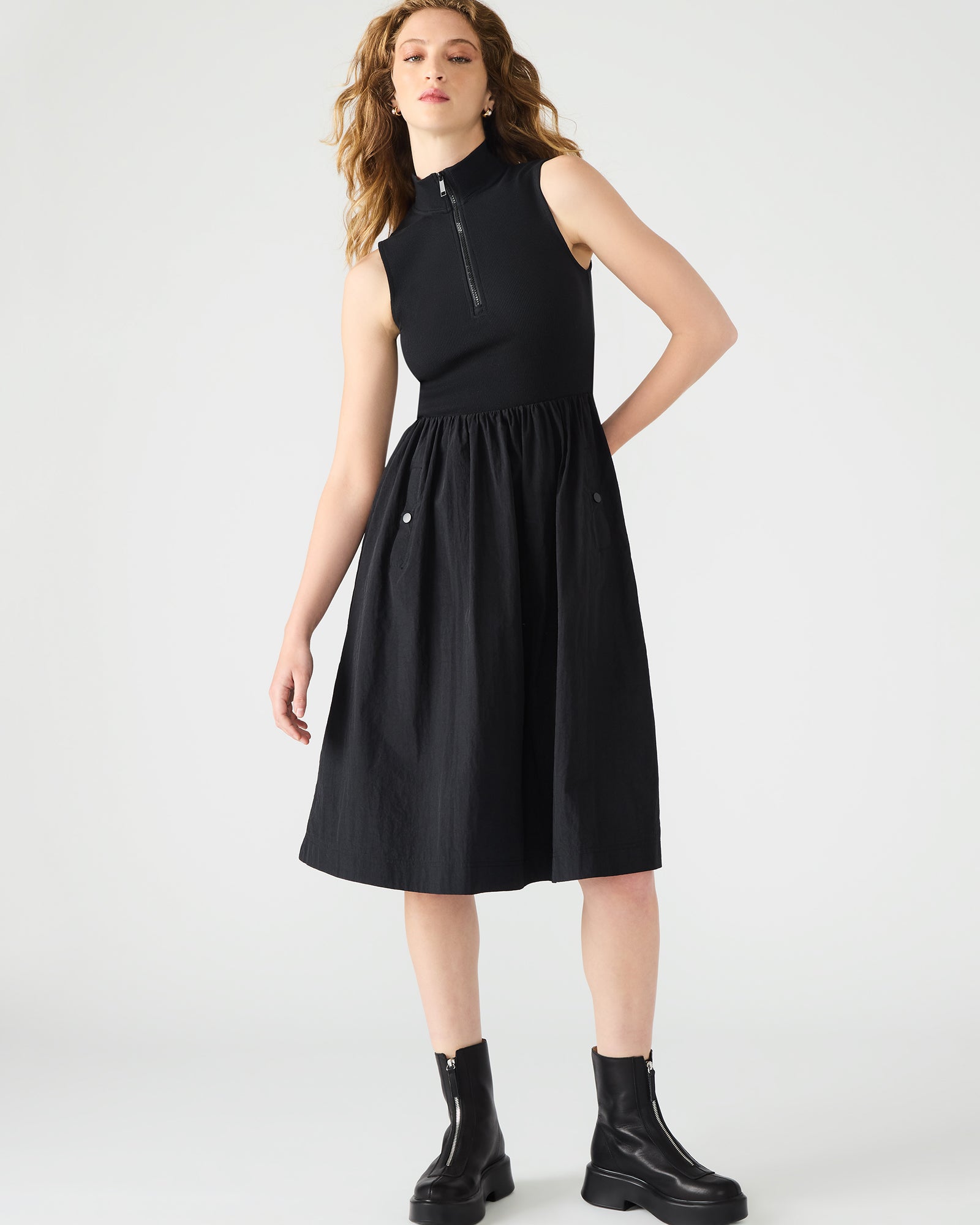 BERLIN DRESS BLACK-Cool A Warm