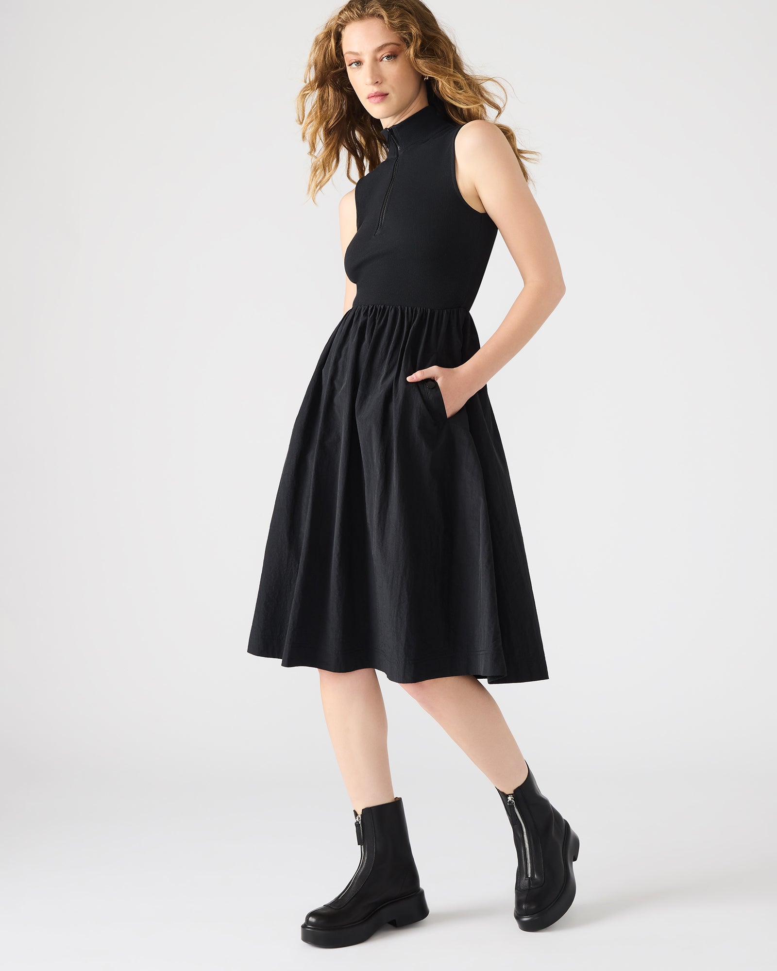 BERLIN DRESS BLACK-Cool A Warm