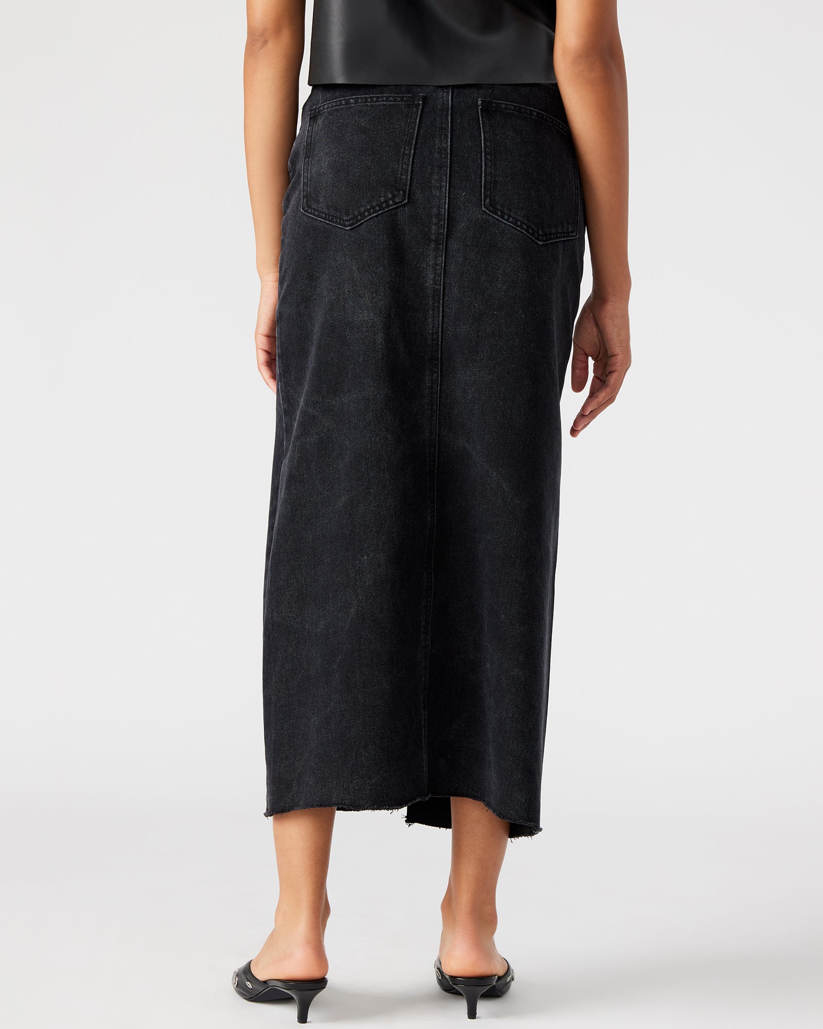 AVANI DENIM SKIRT BLACK-Cool A Warm