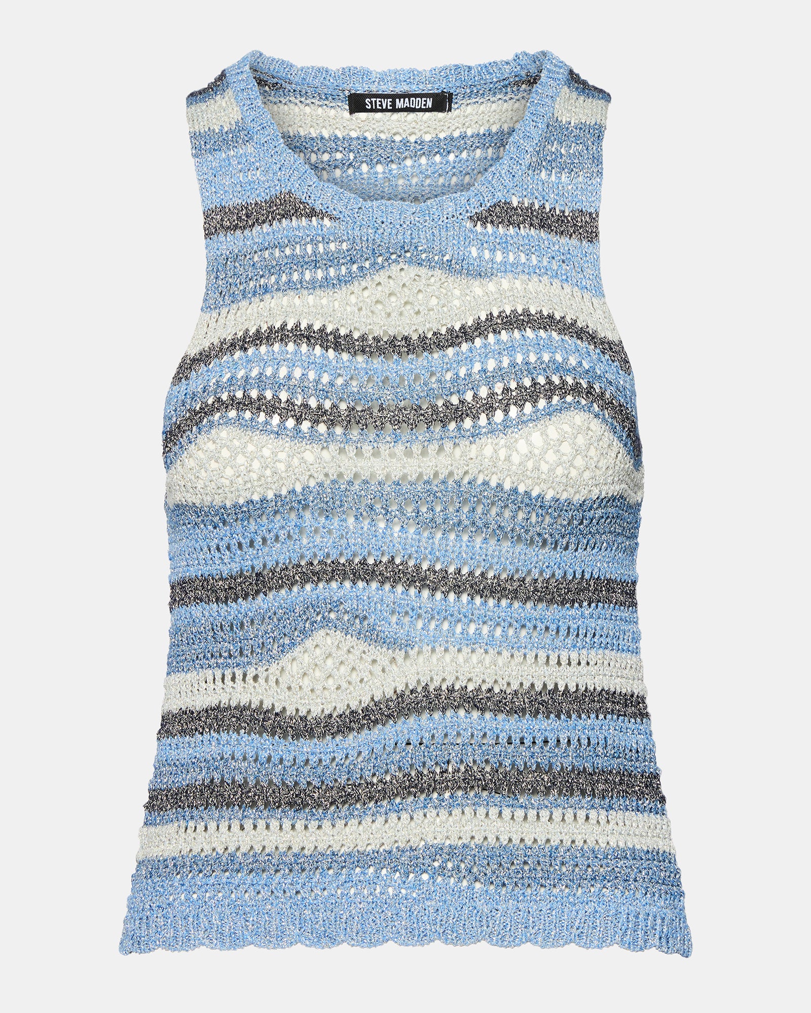 HANNAH TOP BLUE MULTI-Cool A Warm