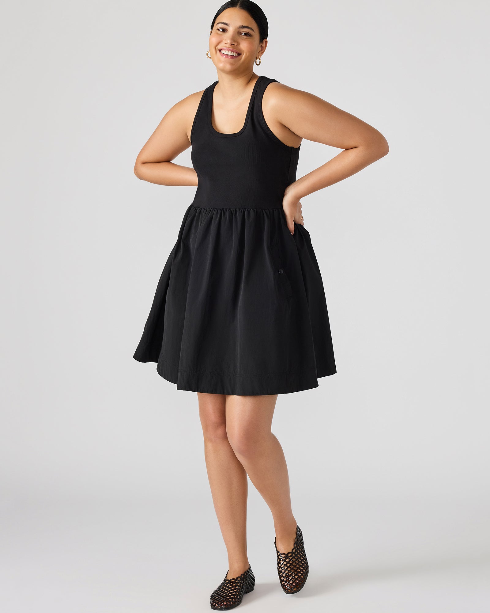 TOTTENHAM DRESS BLACK-Cool A Warm