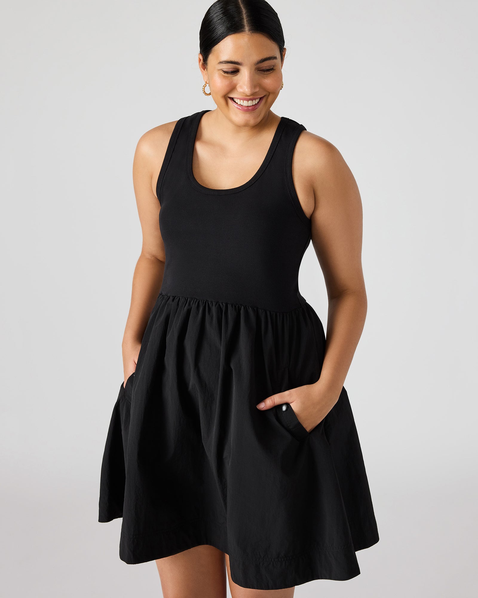 TOTTENHAM DRESS BLACK-Cool A Warm