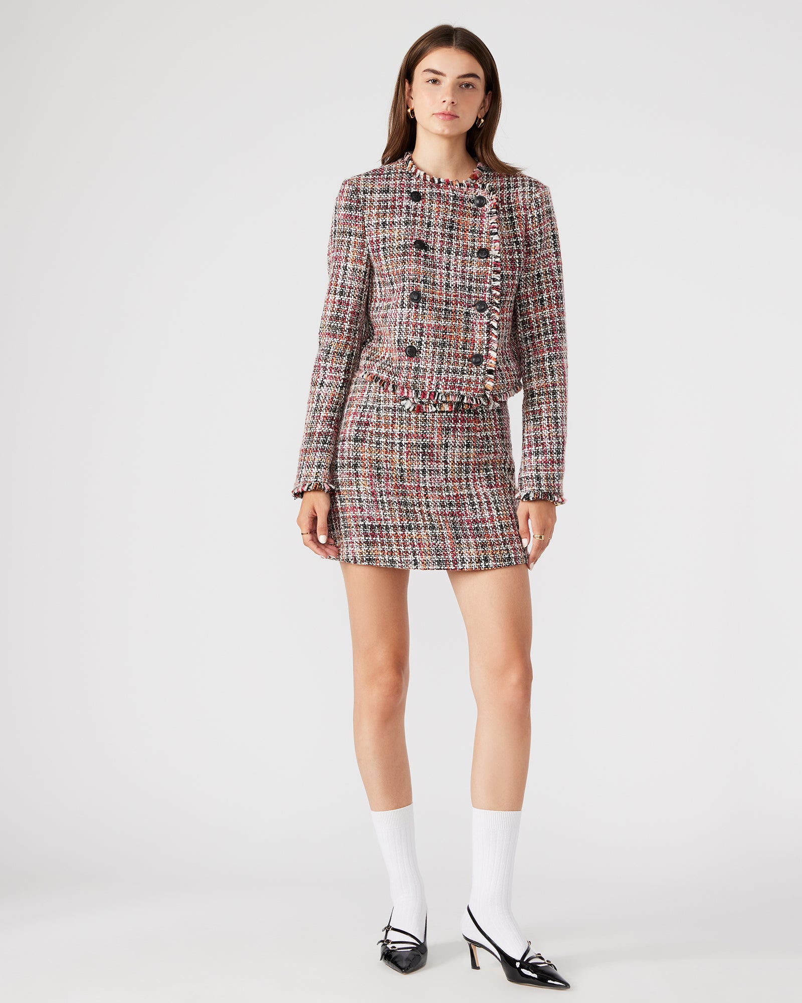 ANTOINETTE JACKET RED MULTI-Cool A Warm