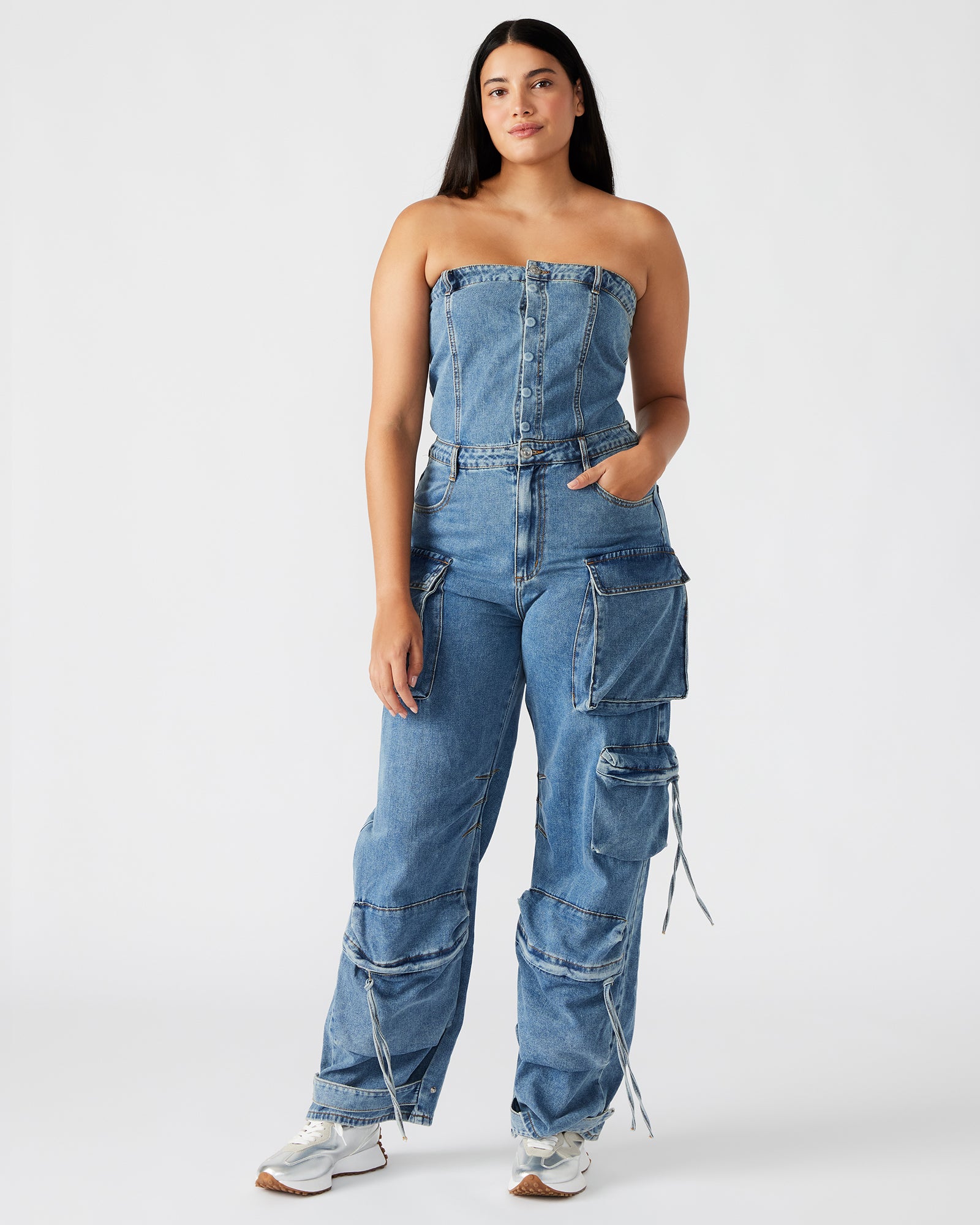 DUO DENIM JUMPSUIT-Cool A Warm