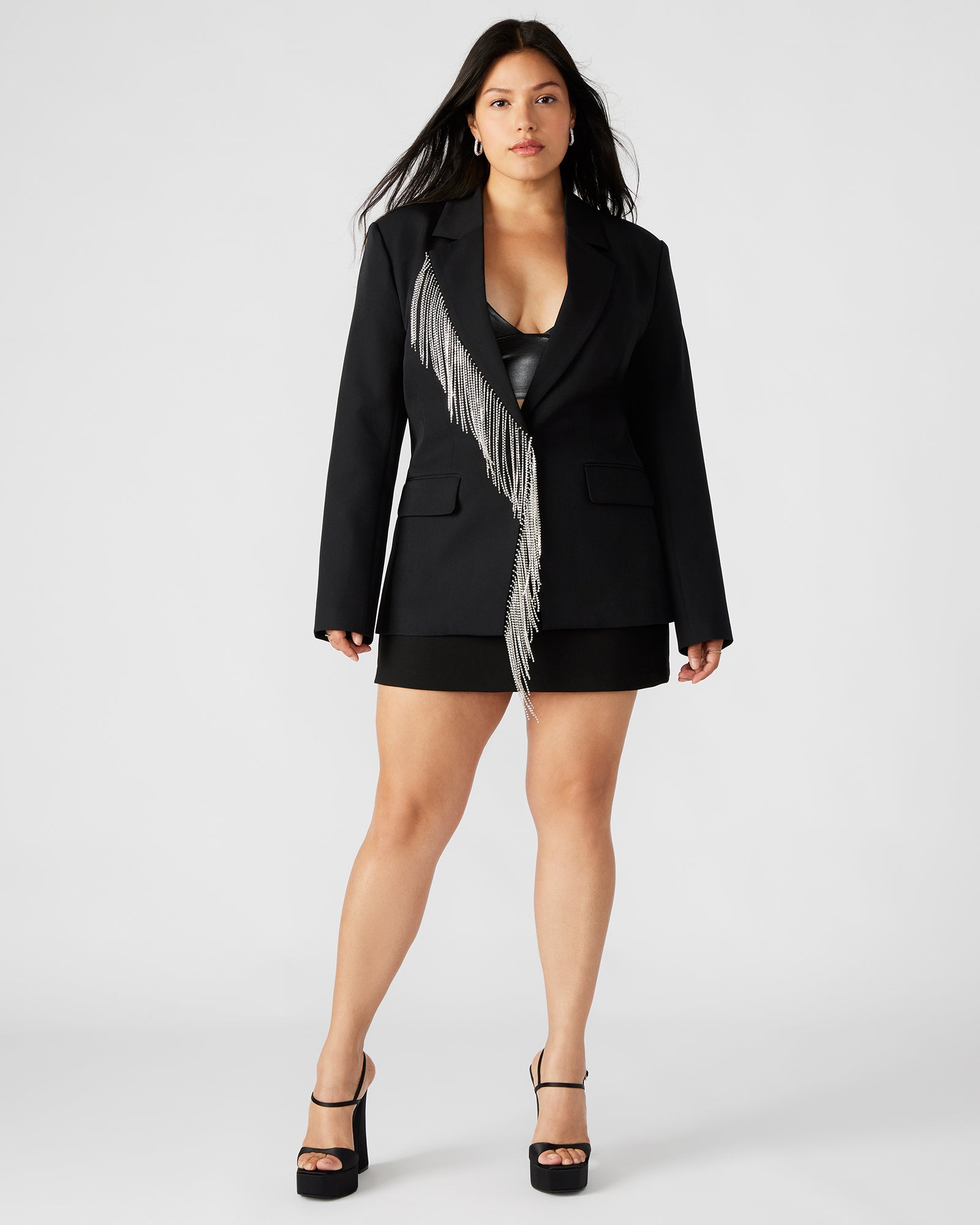 NELLIE BLAZER BLACK-Cool A Warm