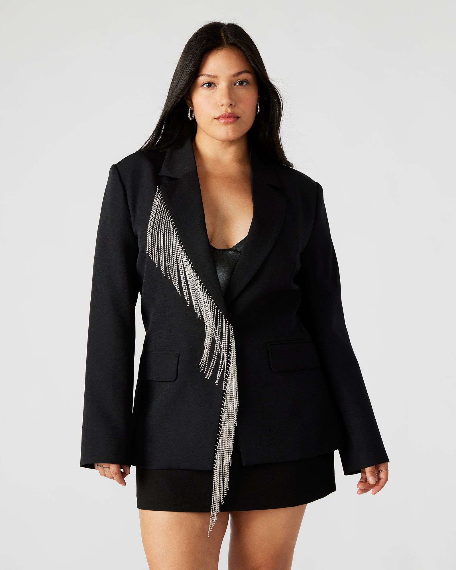 NELLIE BLAZER BLACK-Cool A Warm