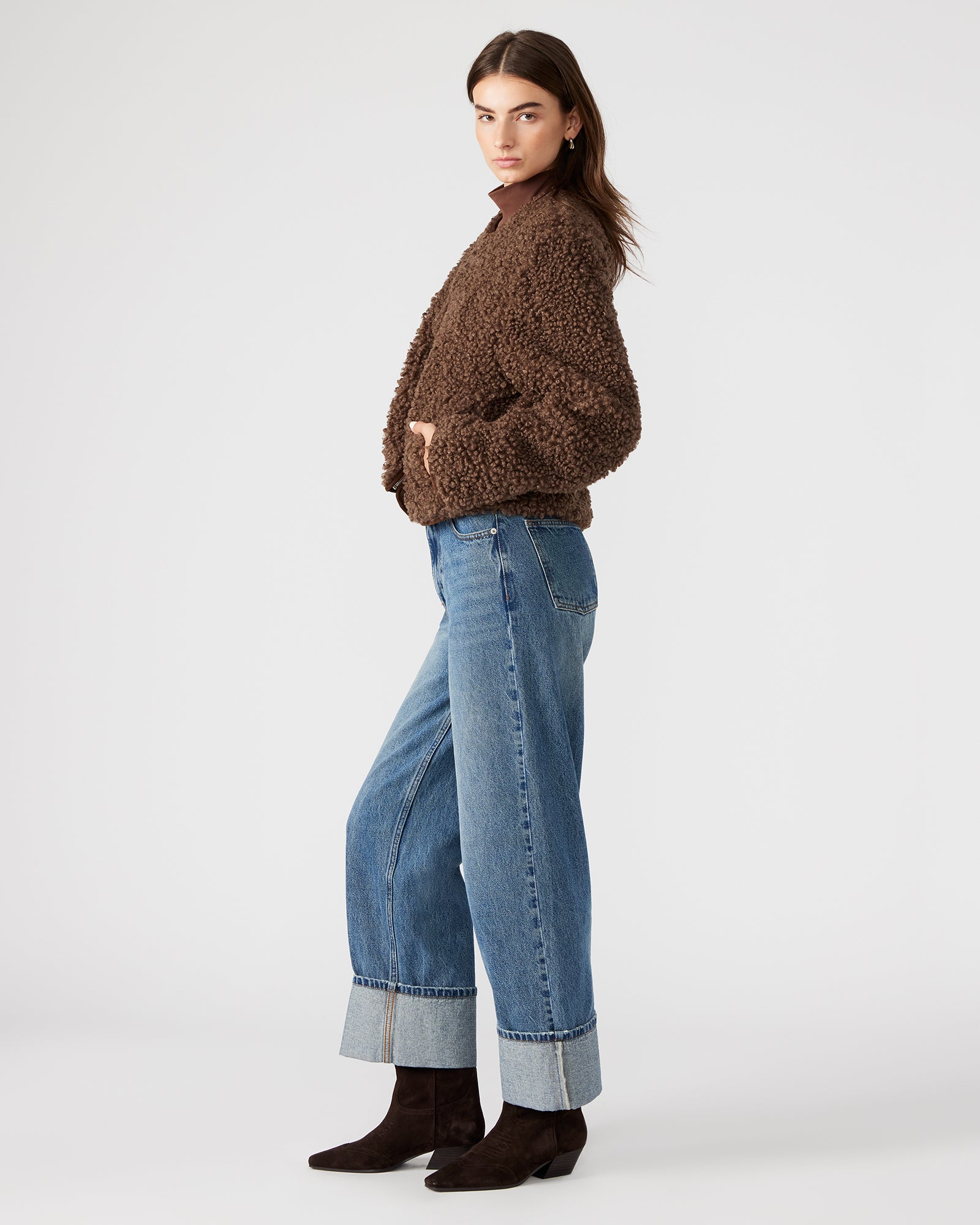 TEDDY JACKET BROWN-Cool A Warm