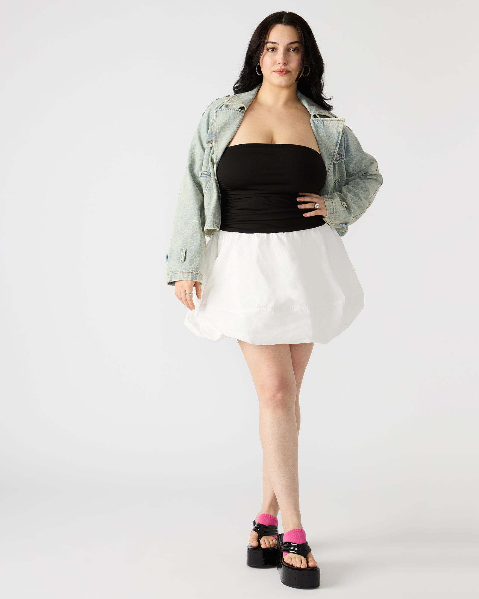 AMARI DRESS BLACK/WHITE-Cool A Warm