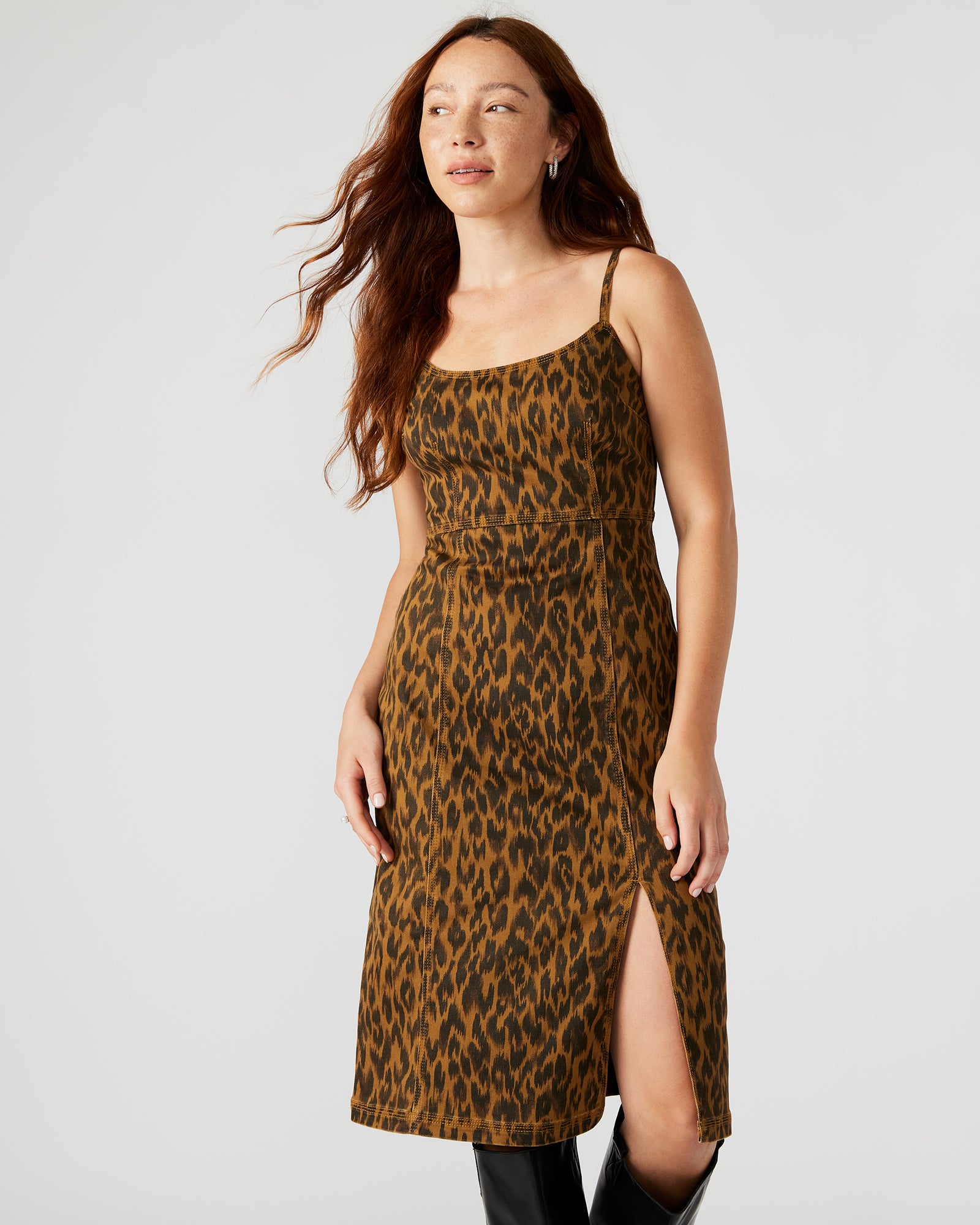 GISELLE DRESS LEOPARD-Cool A Warm