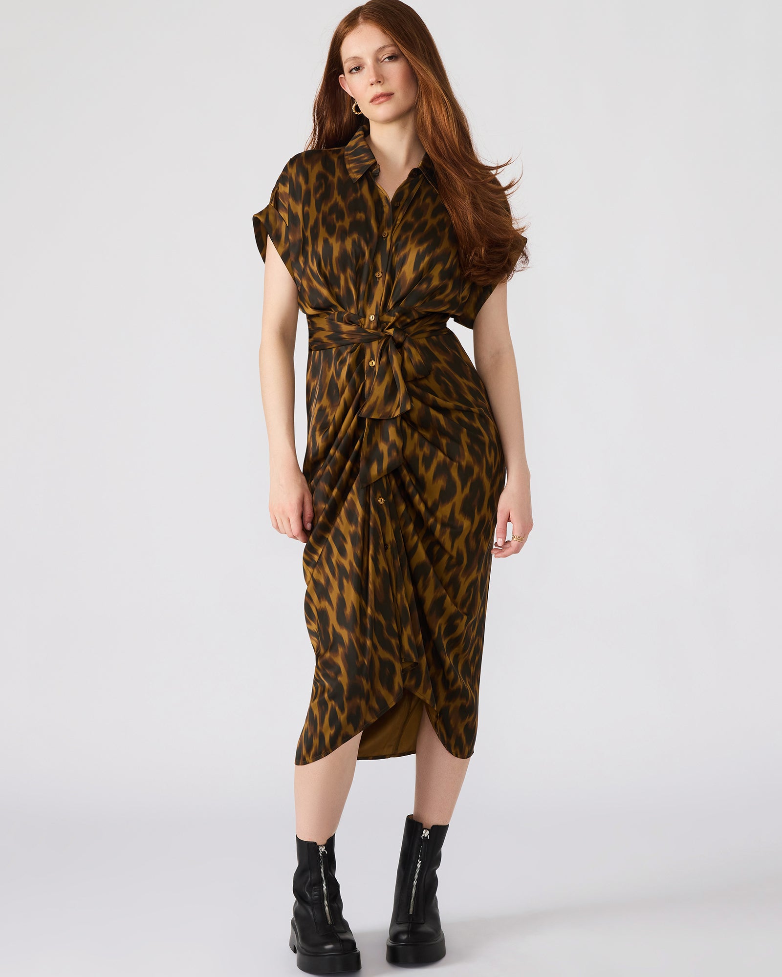 TORI DRESS LEOPARD-Cool A Warm