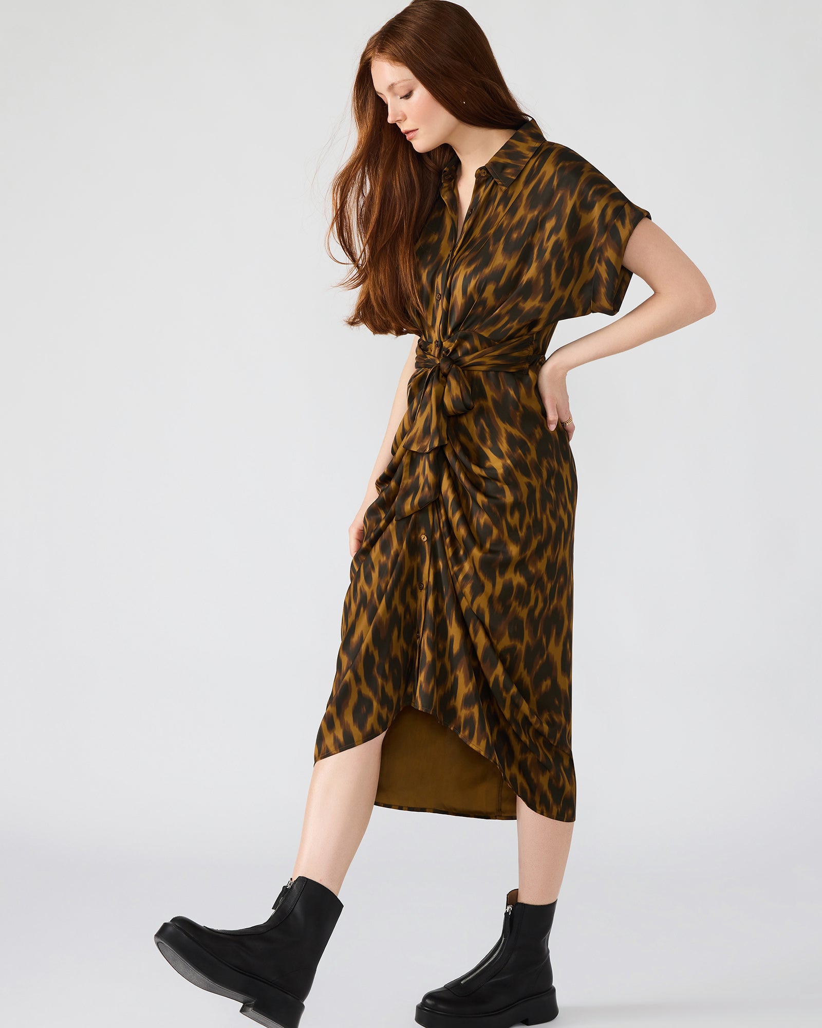 TORI DRESS LEOPARD-Cool A Warm