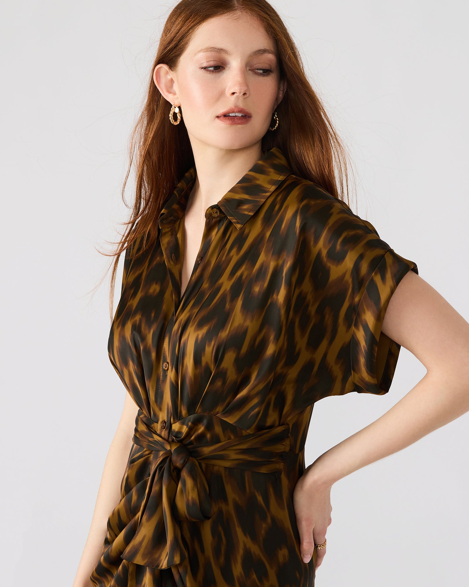 TORI DRESS LEOPARD-Cool A Warm