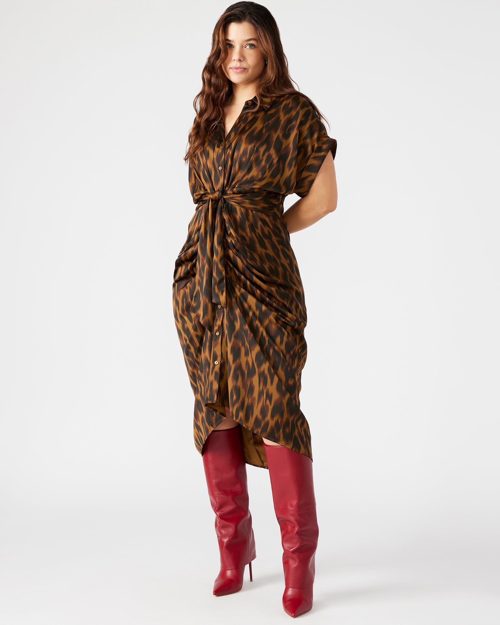 TORI DRESS LEOPARD-Cool A Warm