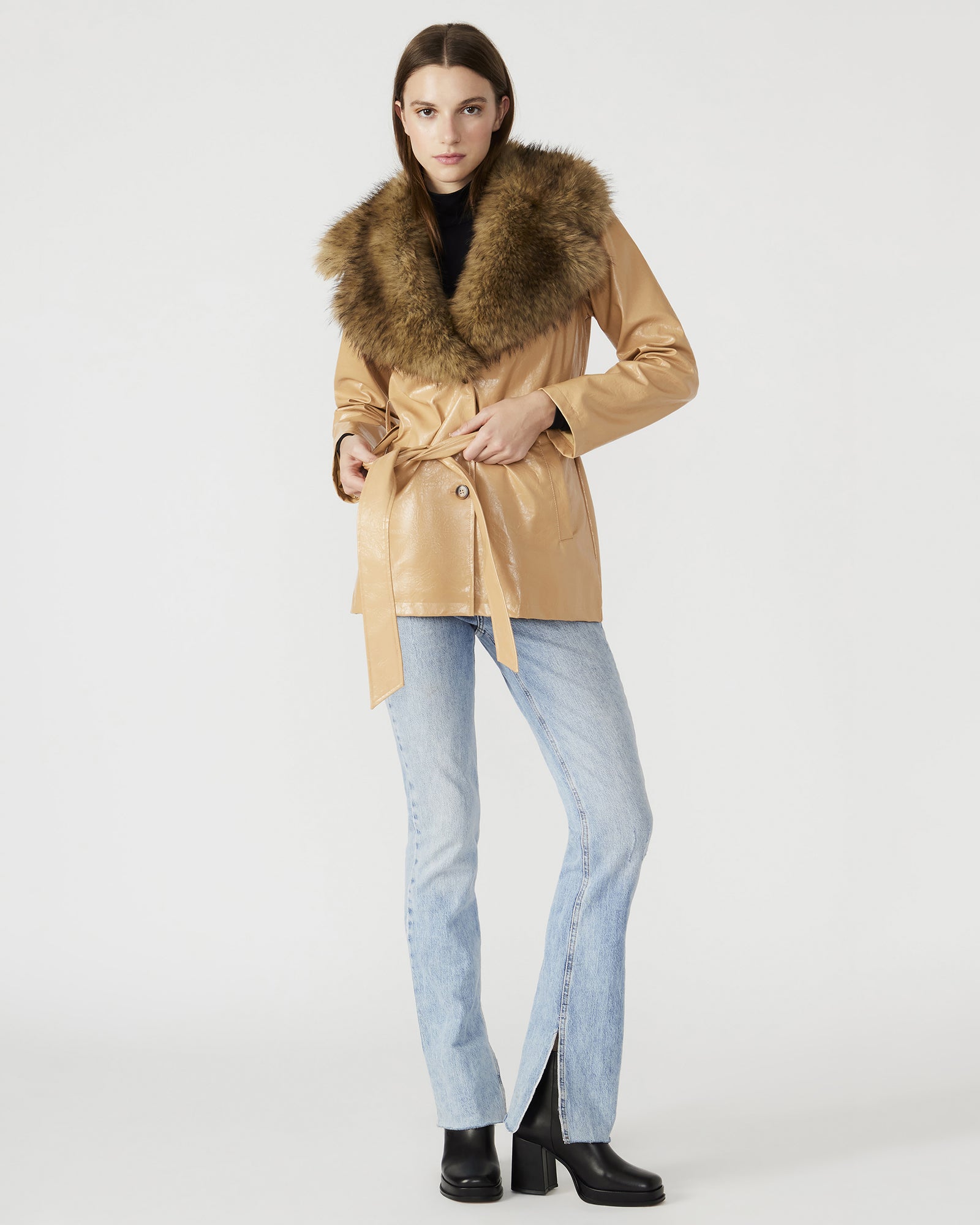 BOWERY COAT TAN-Cool A Warm