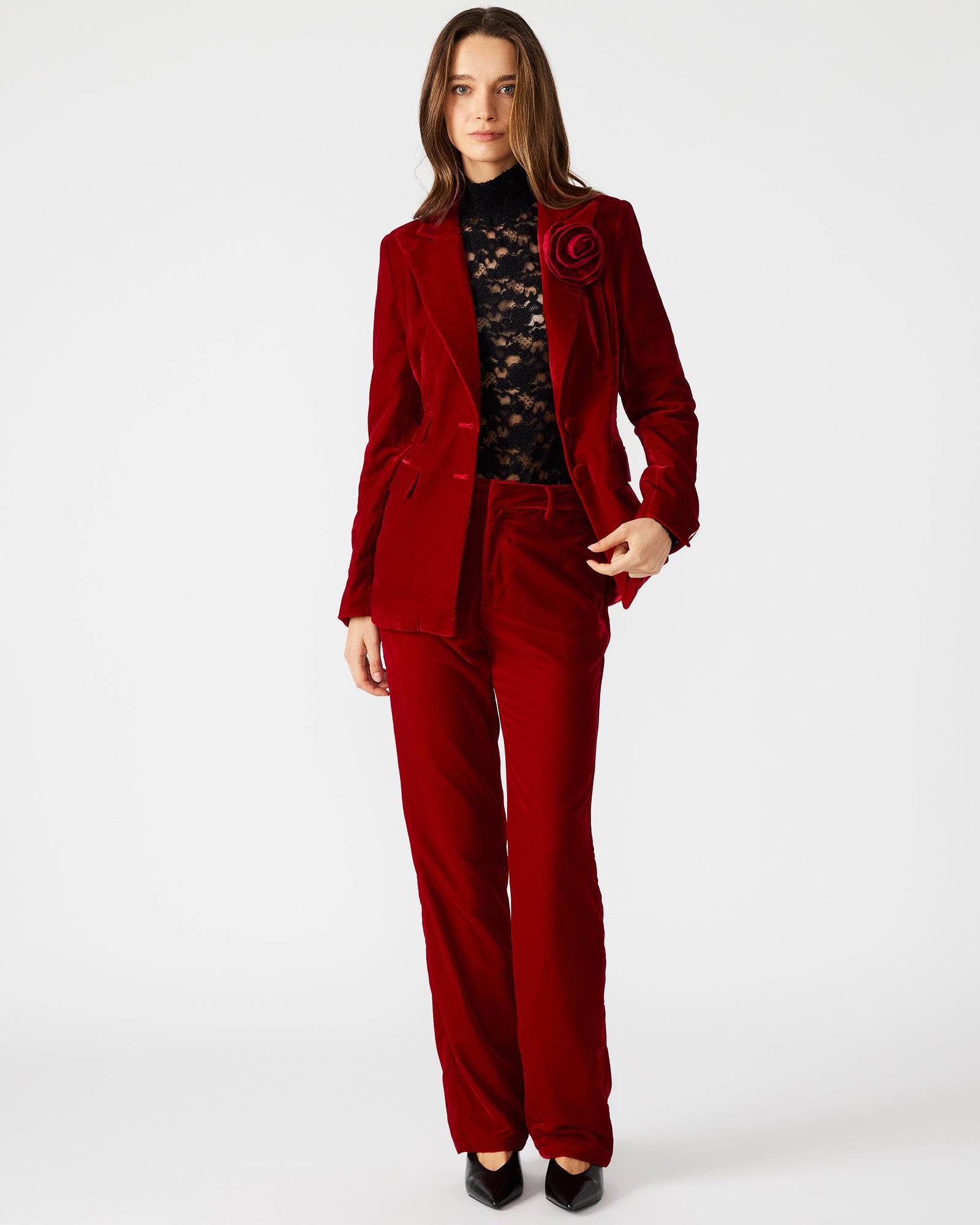 MERENE BLAZER RED-Cool A Warm