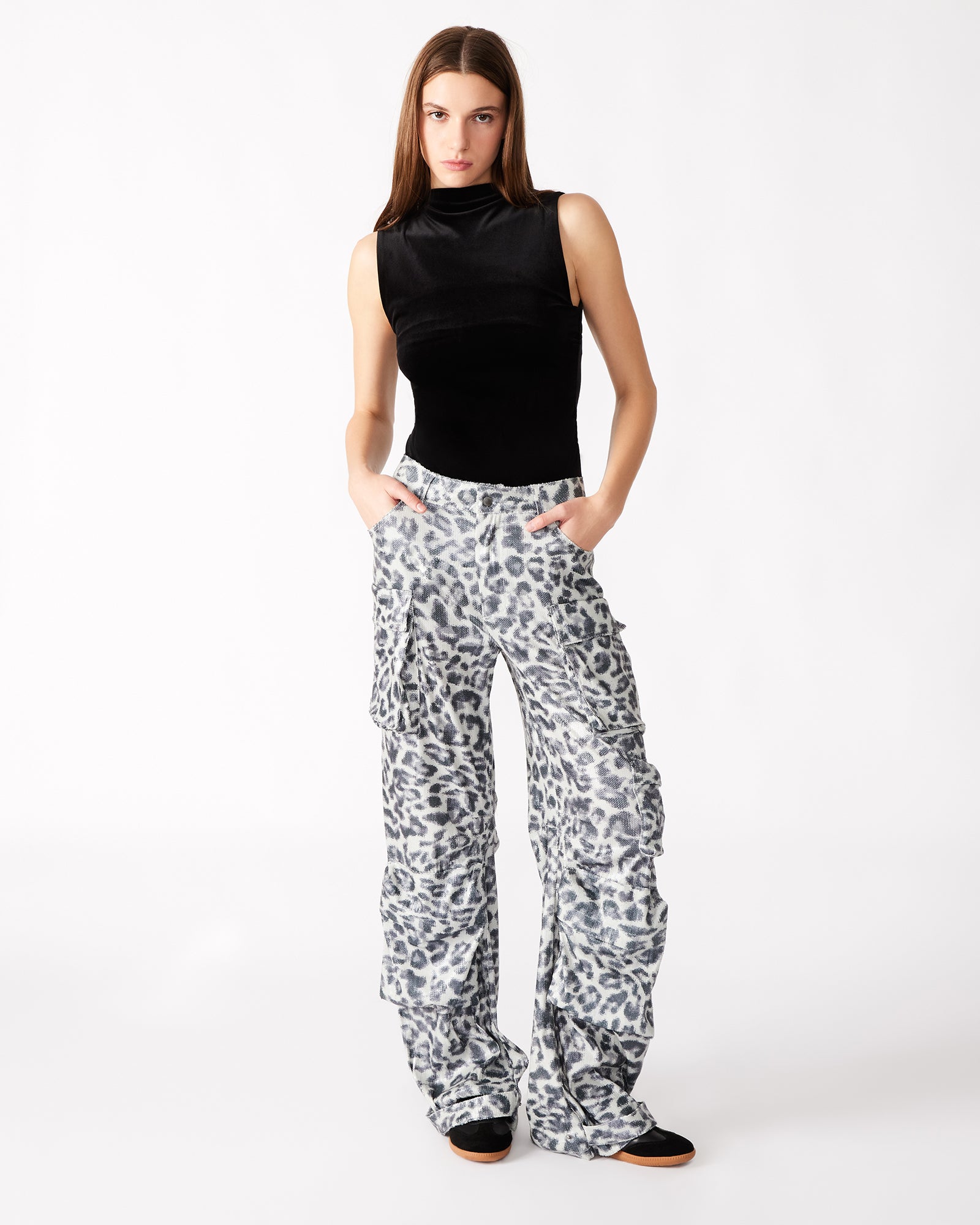 DUO SEQUIN PANT LEOPARD-Cool A Warm