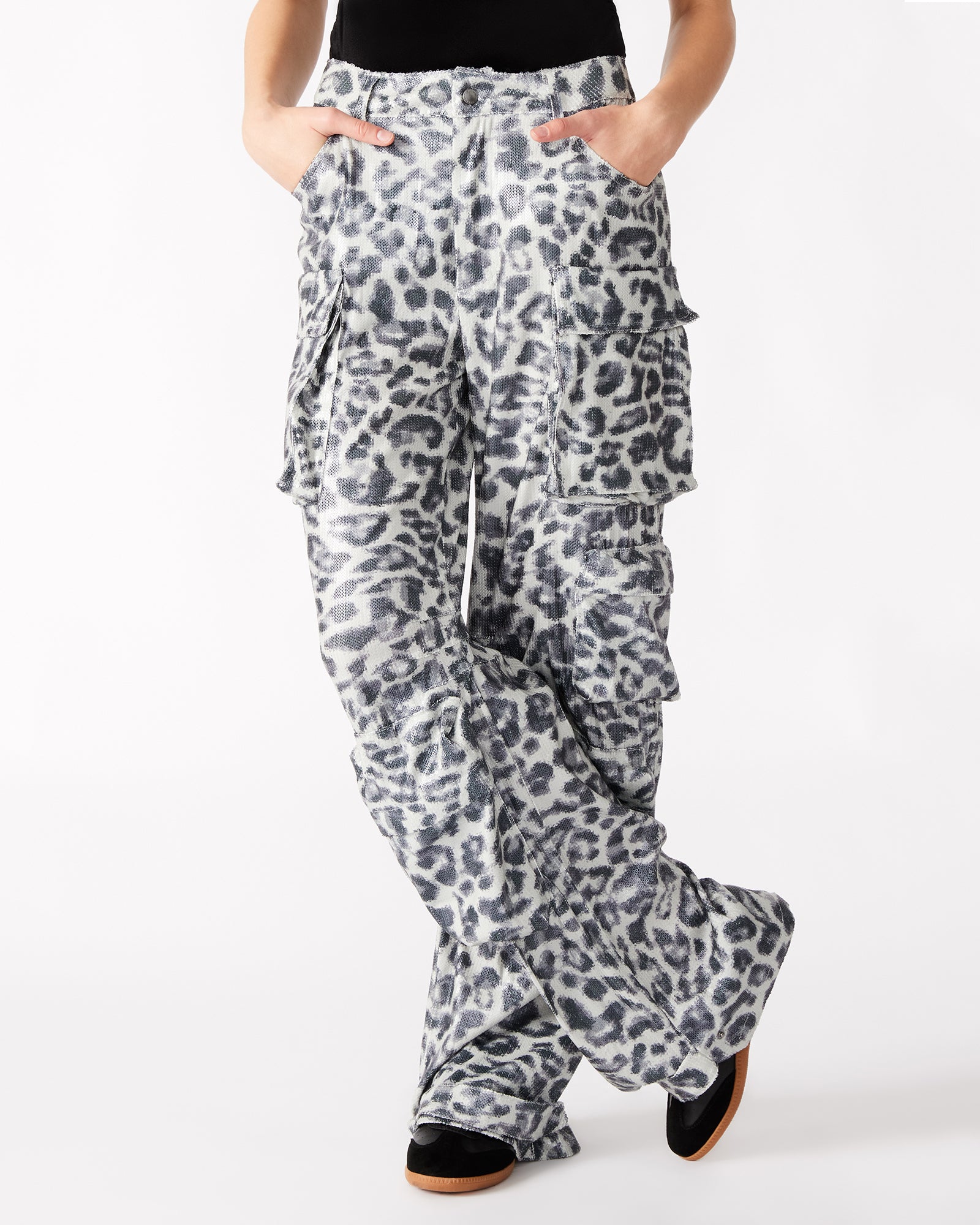 DUO SEQUIN PANT LEOPARD-Cool A Warm