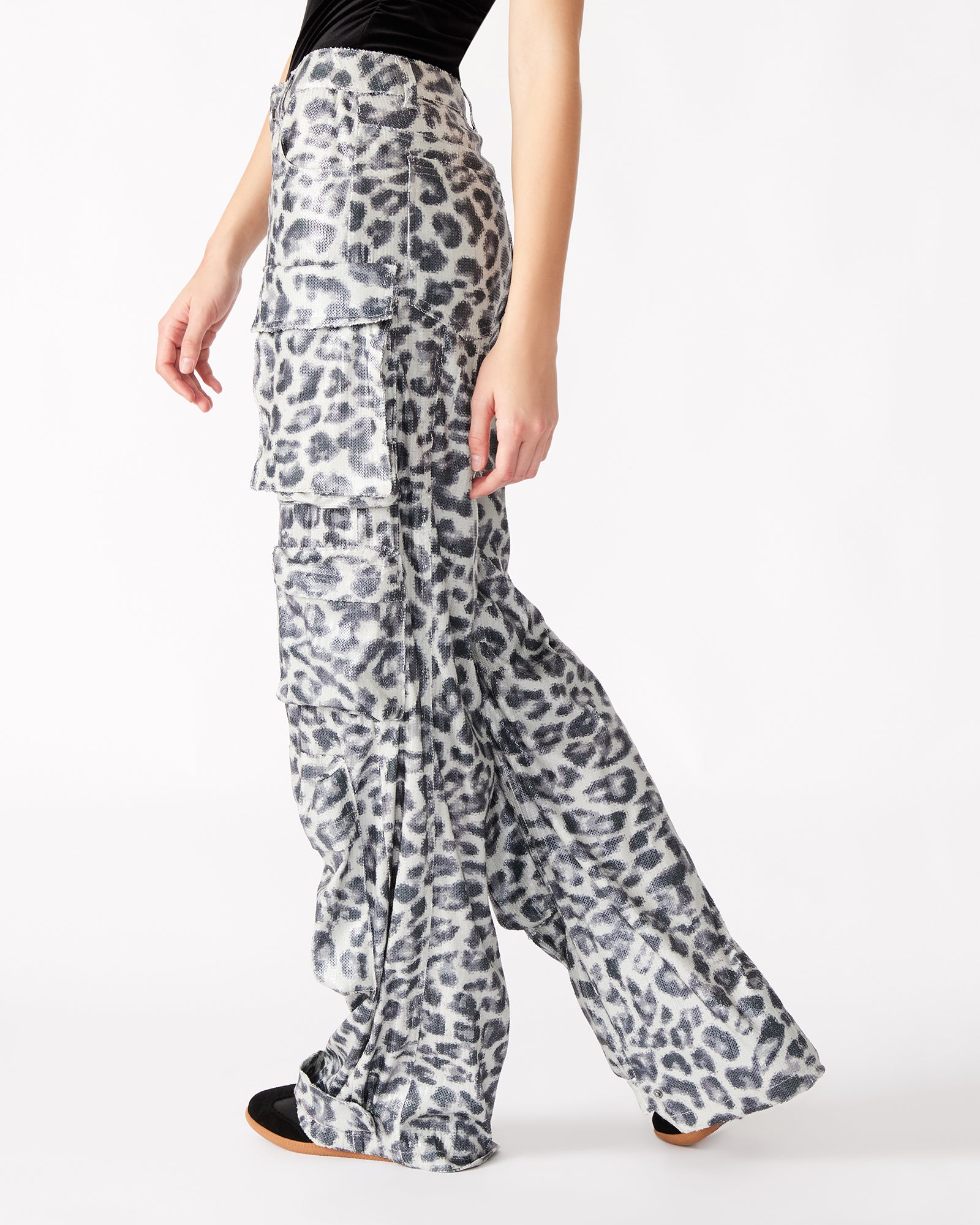 DUO SEQUIN PANT LEOPARD-Cool A Warm